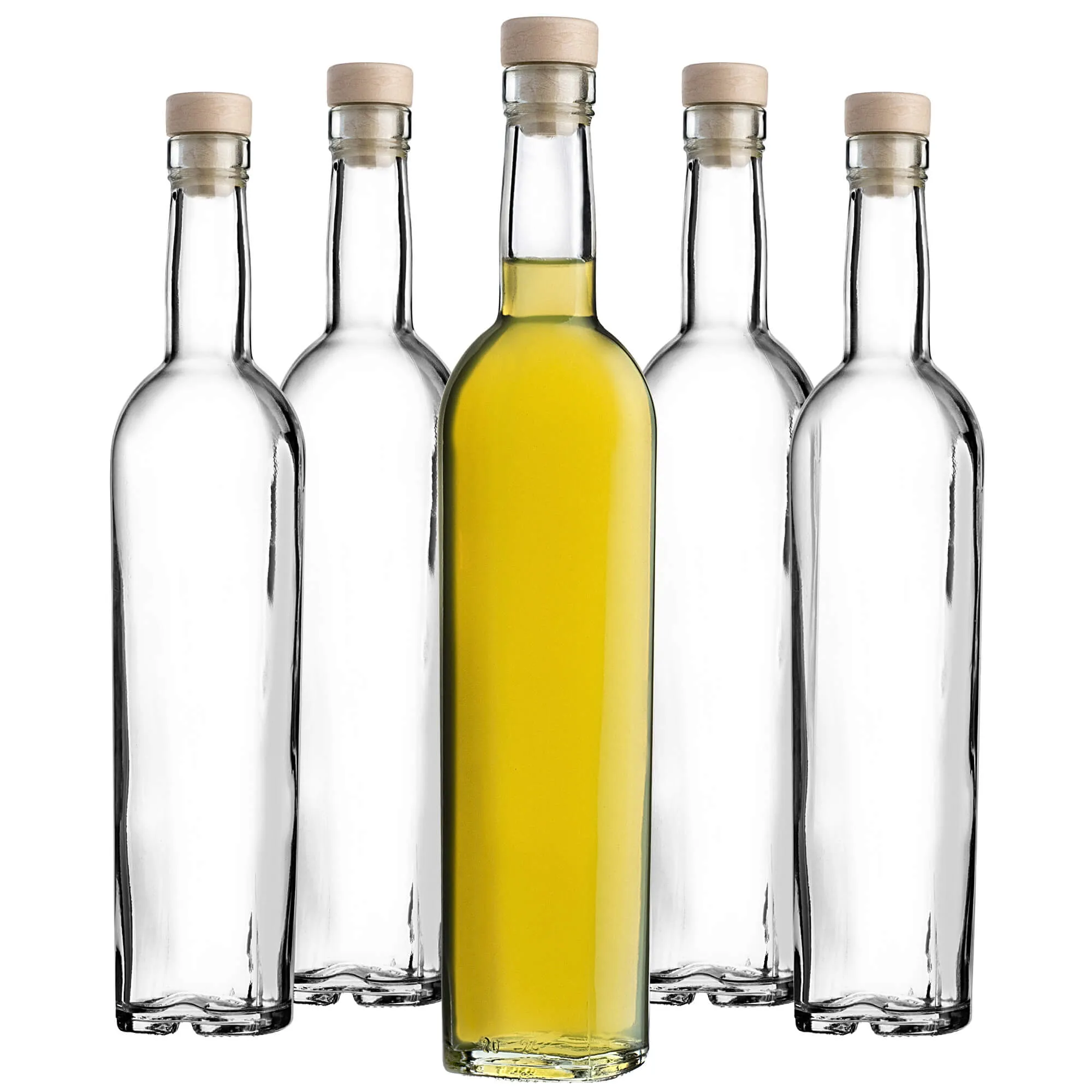 Lataro butelis su kamščiu 0,5 l su kamščiu fi19, 6 vnt.