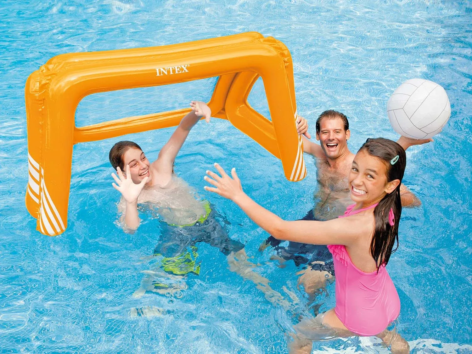 Pripučiami futbolo vartai 140 x 89 x 81 cm INTEX 58507 - nuotrauka 1