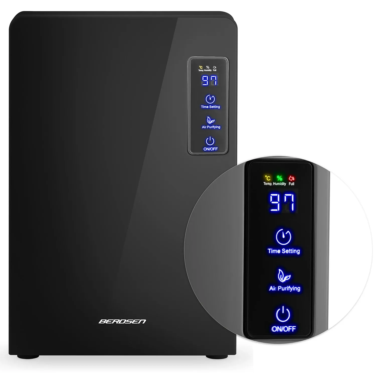 Berdsen BR-22A juodas oro sausintuvas - drėgmės sugėriklis - nuotrauka 1