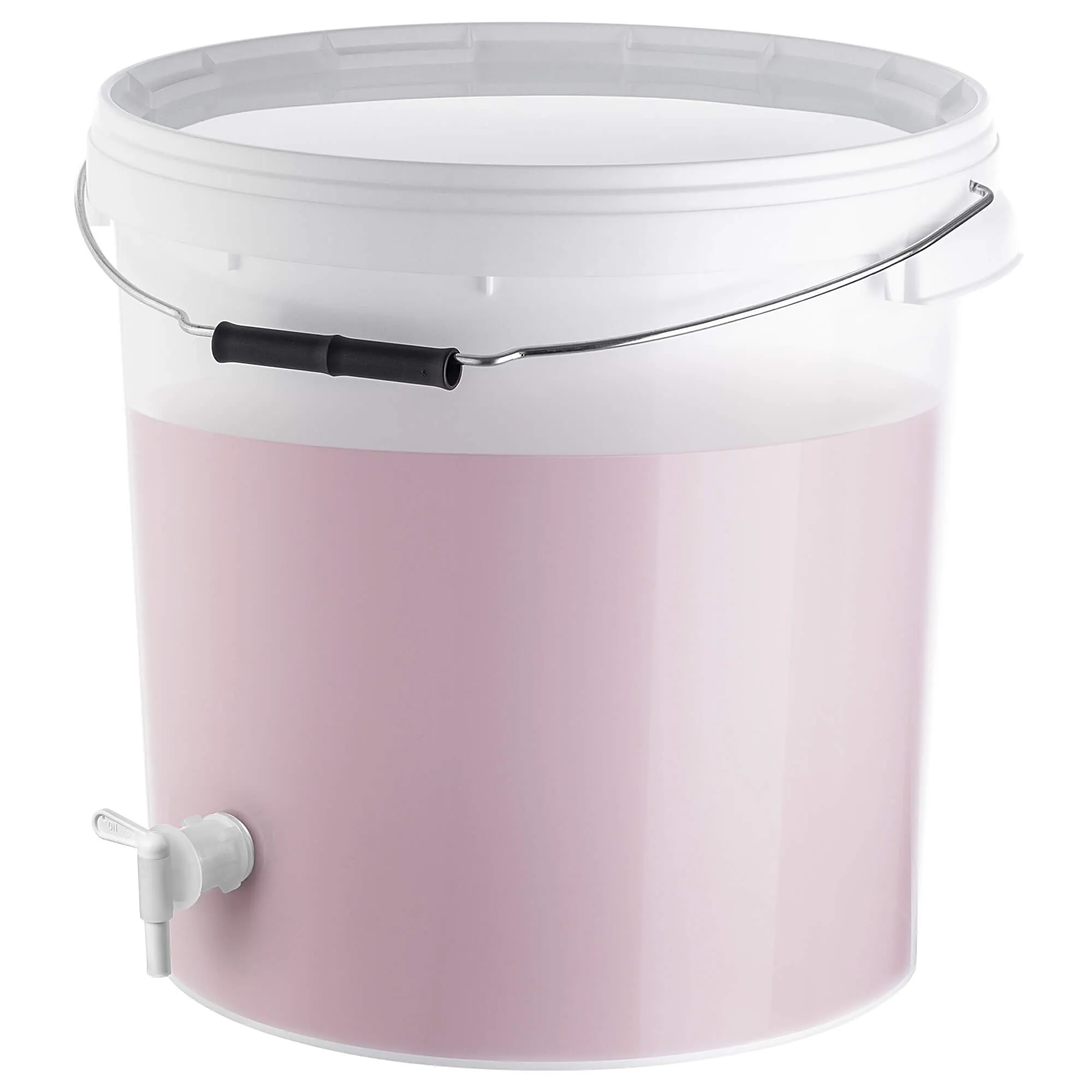 Acerra fermentacijos indas su dangčiu ir rankena, 20 l, baltas + čiaupas