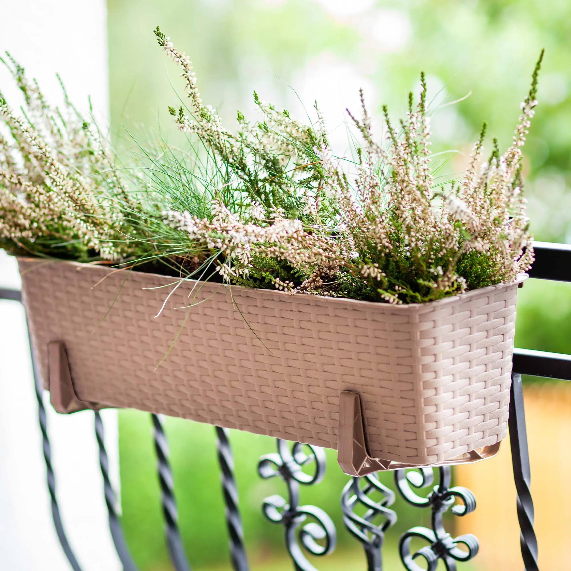 Balkono dėžutė su rankenomis Castro karamelė 60 cm