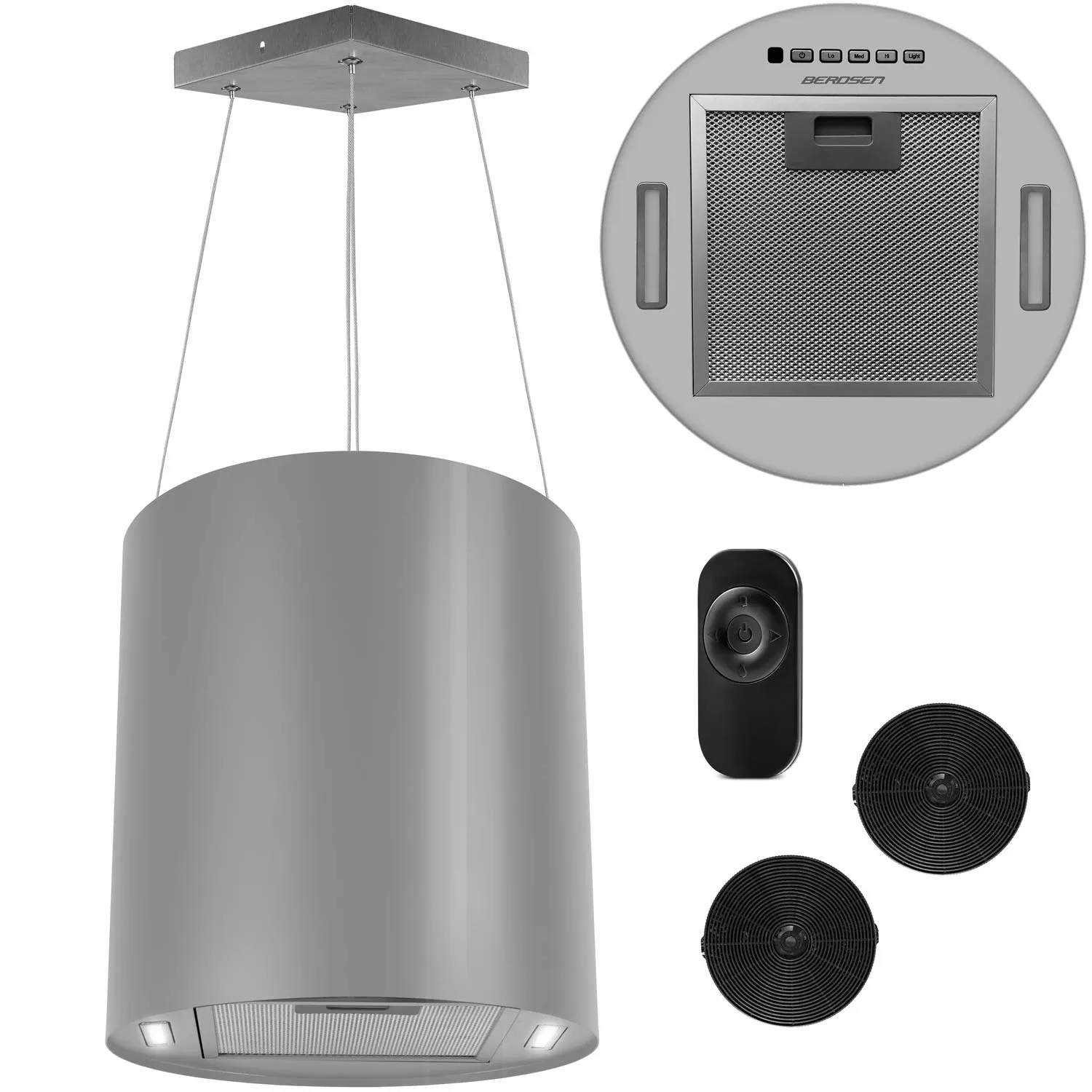 Pakabinamas virtuvės gartraukis, 35 cm, nerūdijančio plieno, BT-226 - nuotrauka 1