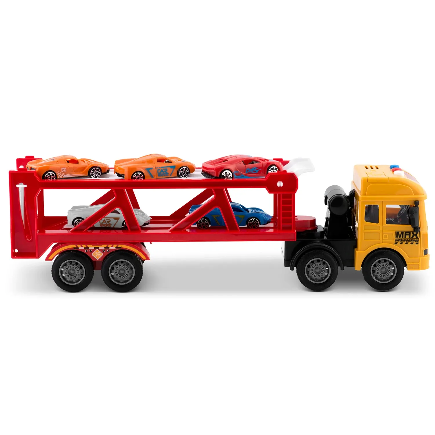 Edukacinis žaislinis sunkvežimis + 5 automobiliai RK-760 Ricokids - nuotrauka 1