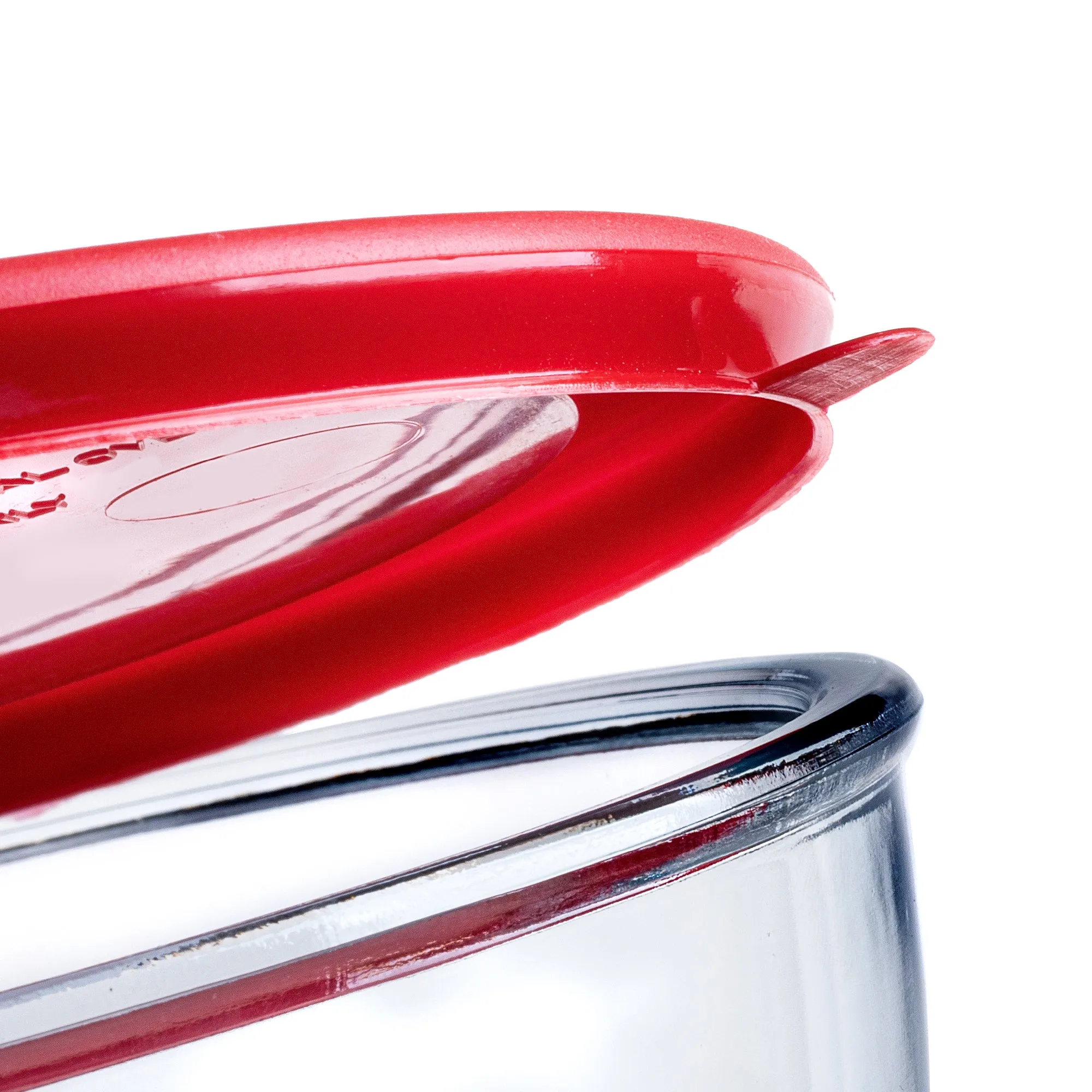 Dame stiklinių indų rinkinys su dangteliu 0,5 l, 1 l, 1,5 l, 2 l