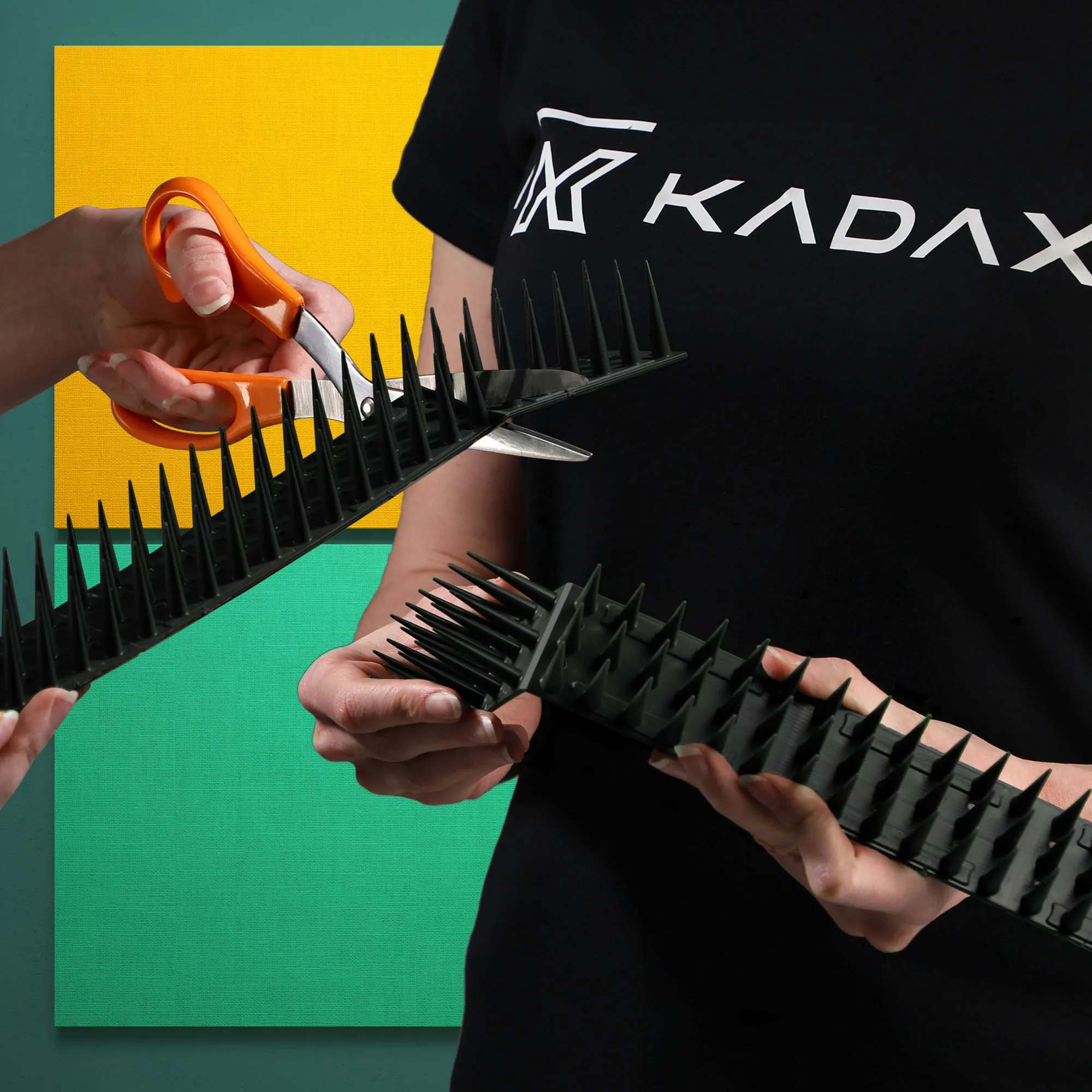 Plastikiniai paukščių spygliai 6 vnt., juodi + varnos formos