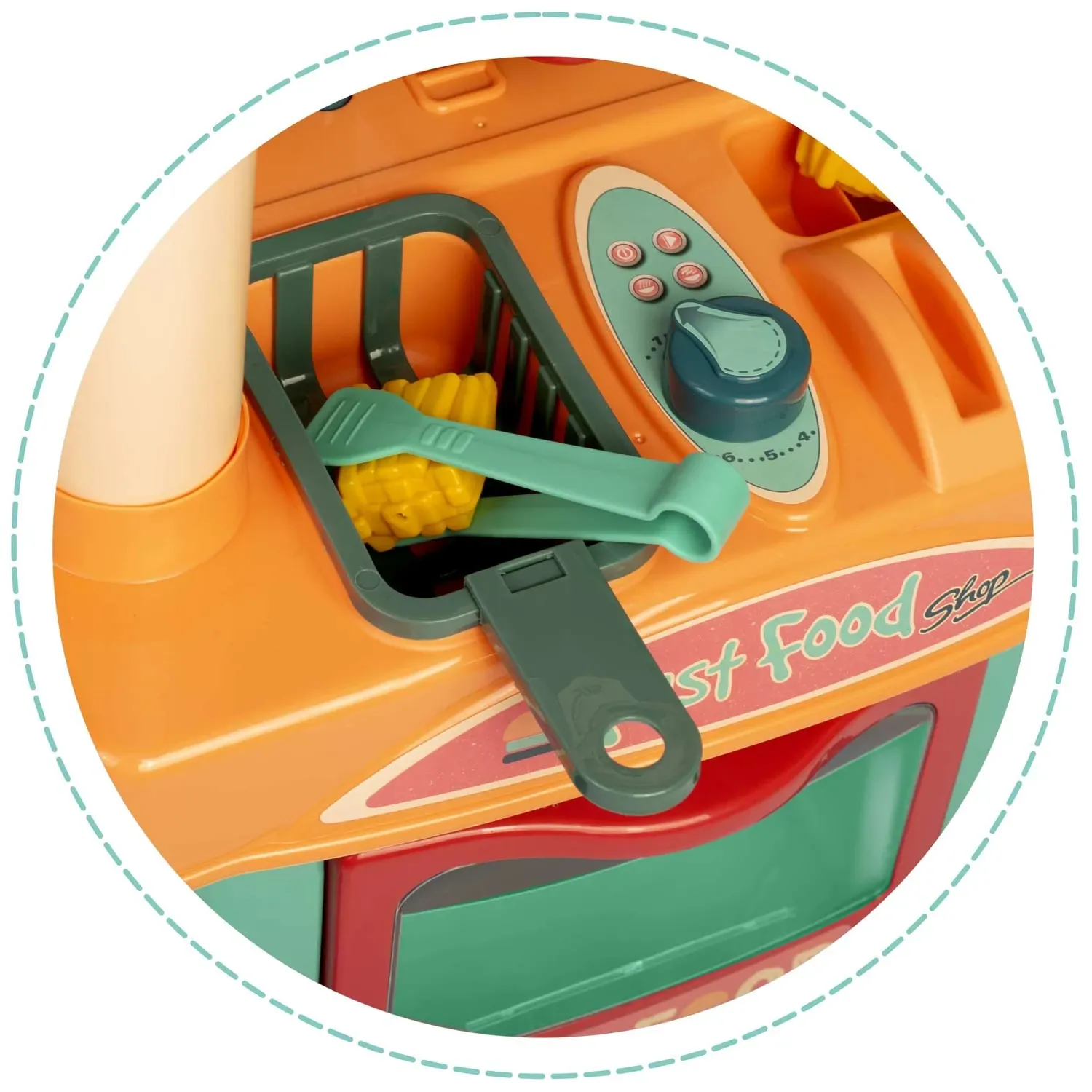 Ricokids 773000 vaikiška virtuvė ant ratukų - nuotrauka 1