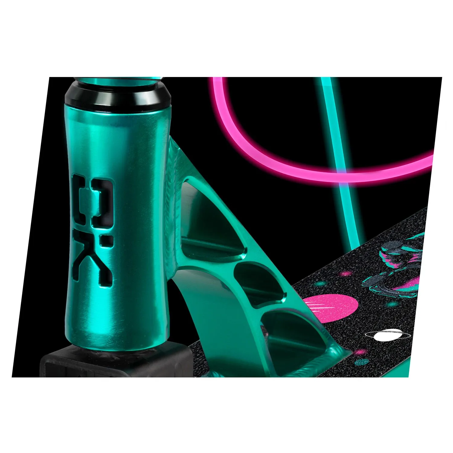 SOKE XTR triukų paspirtukas turkio spalvos rožinis - nuotrauka 1