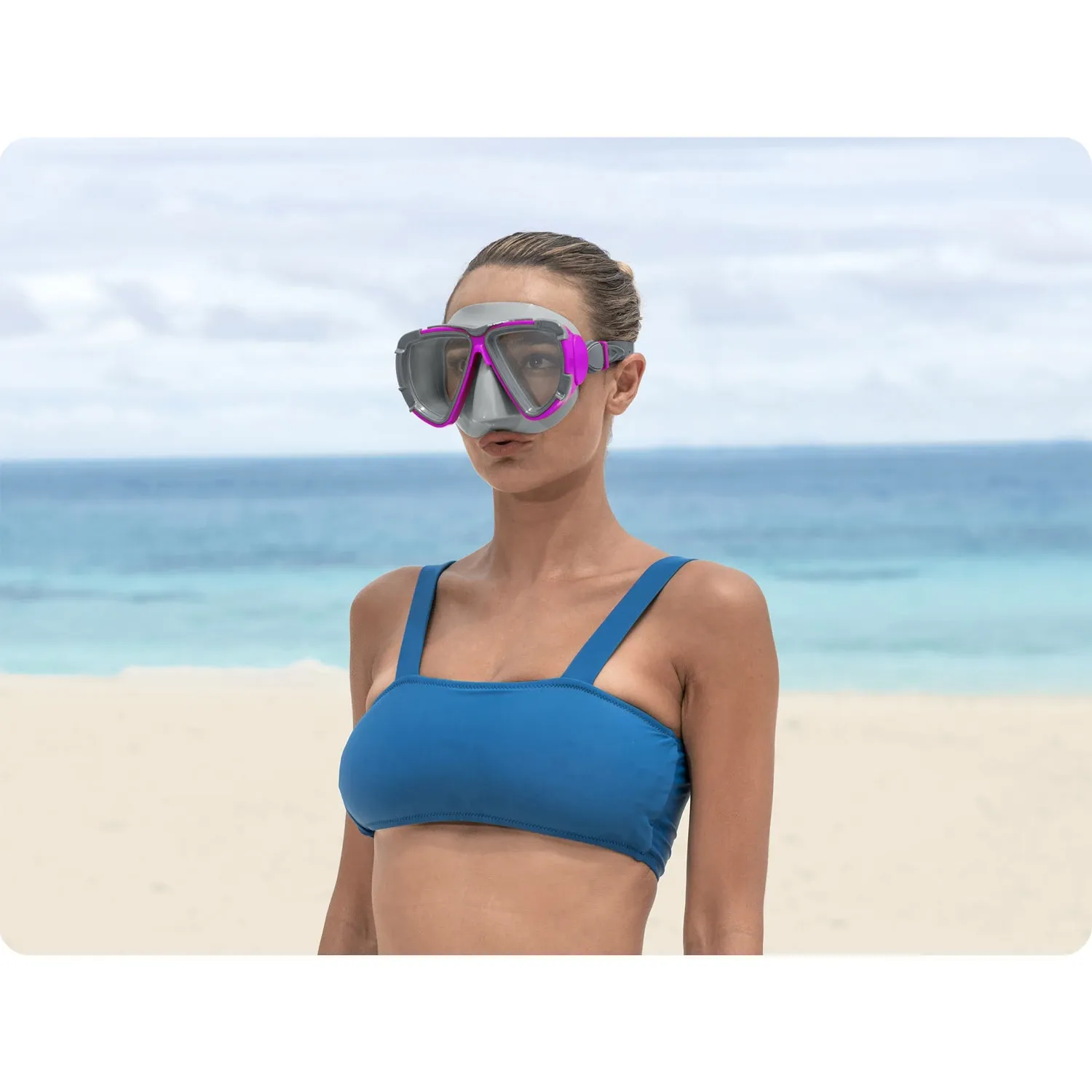 „Bestway 22052“ violetinė plaukimo kaukė - nuotrauka 1