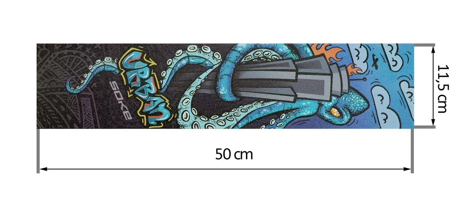 Gripą dengianti švitrinio popieriaus juosta „Octopus“ paspirtukams - nuotrauka 1