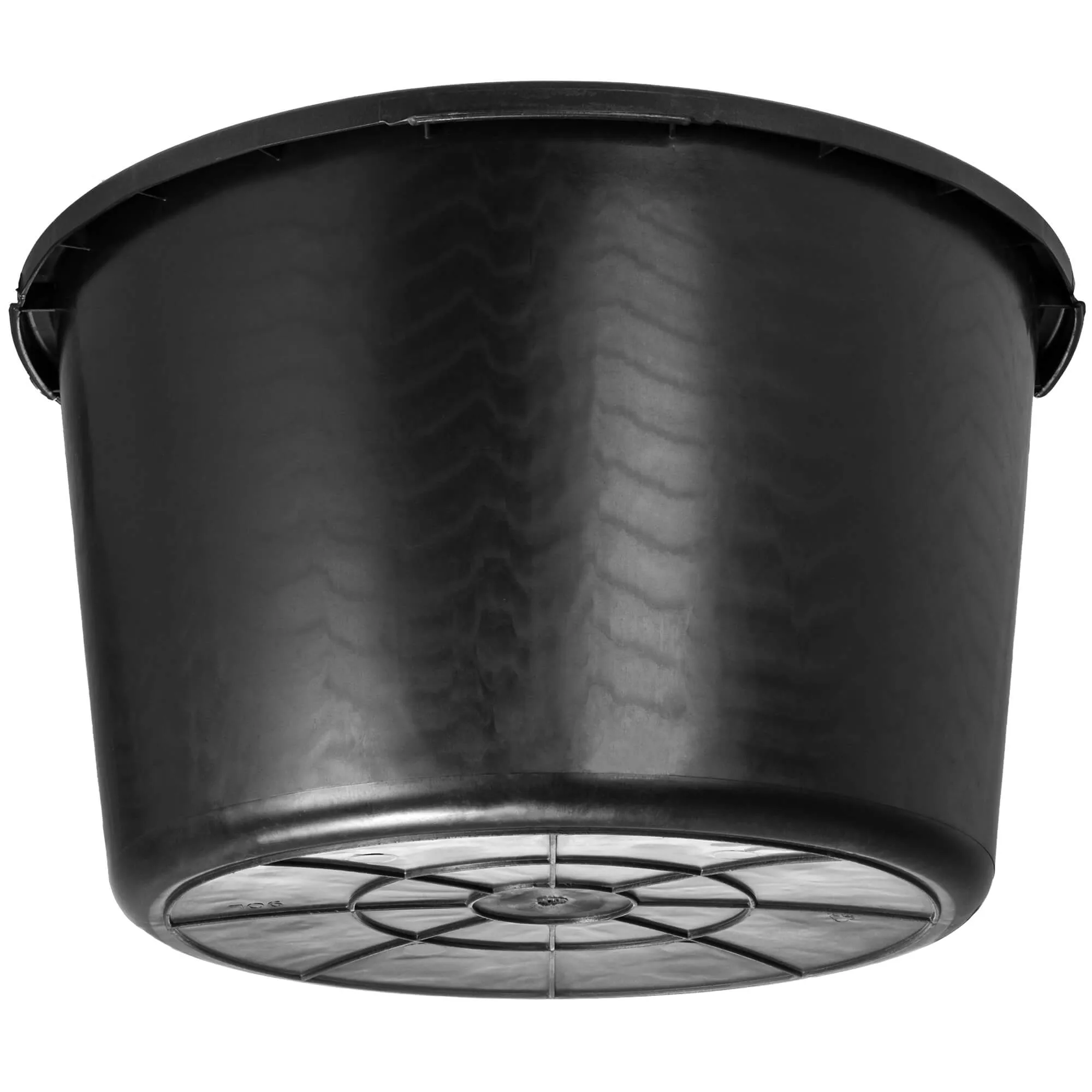 Apvalus statybinis konteineris 90 litrų, juodas