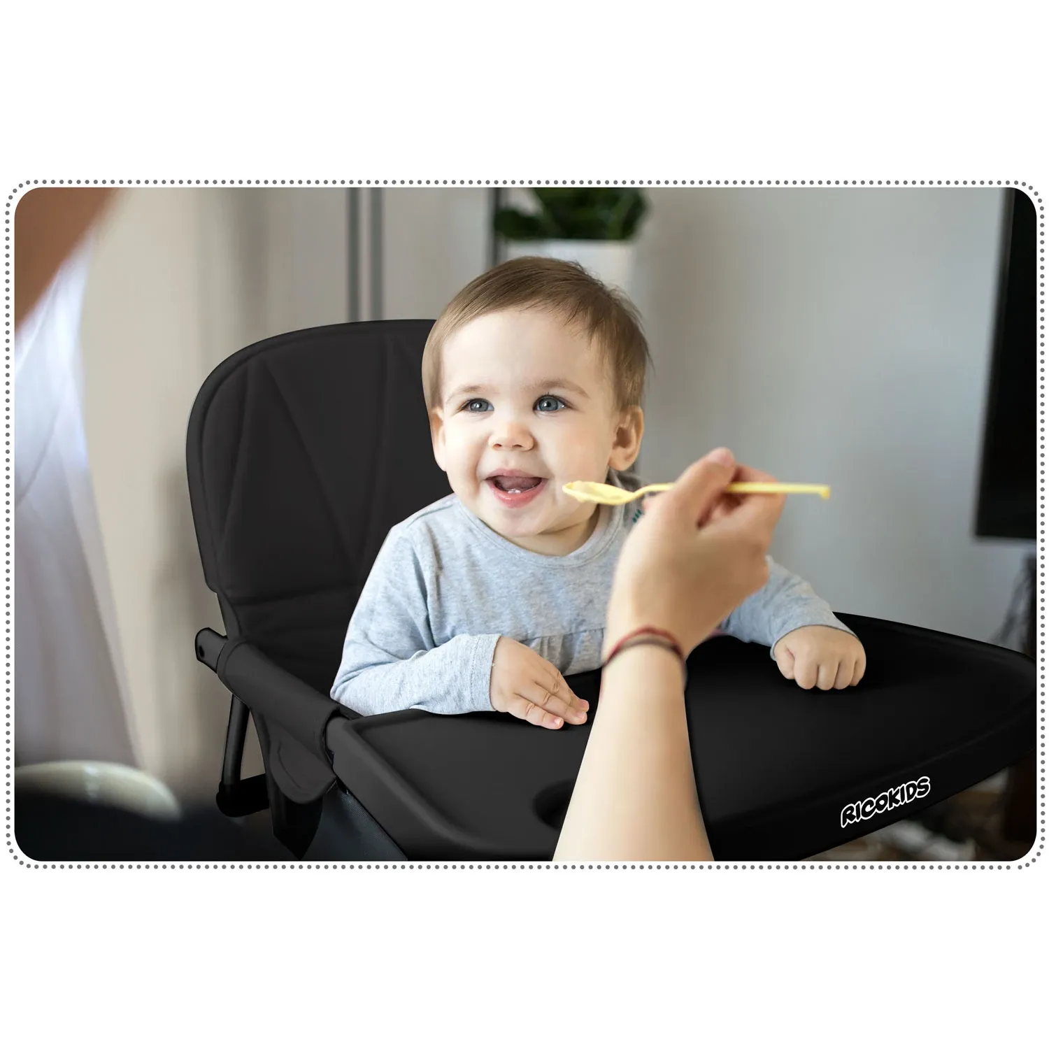 Nuco maitinimo kėdutė, juoda - nuotrauka 1