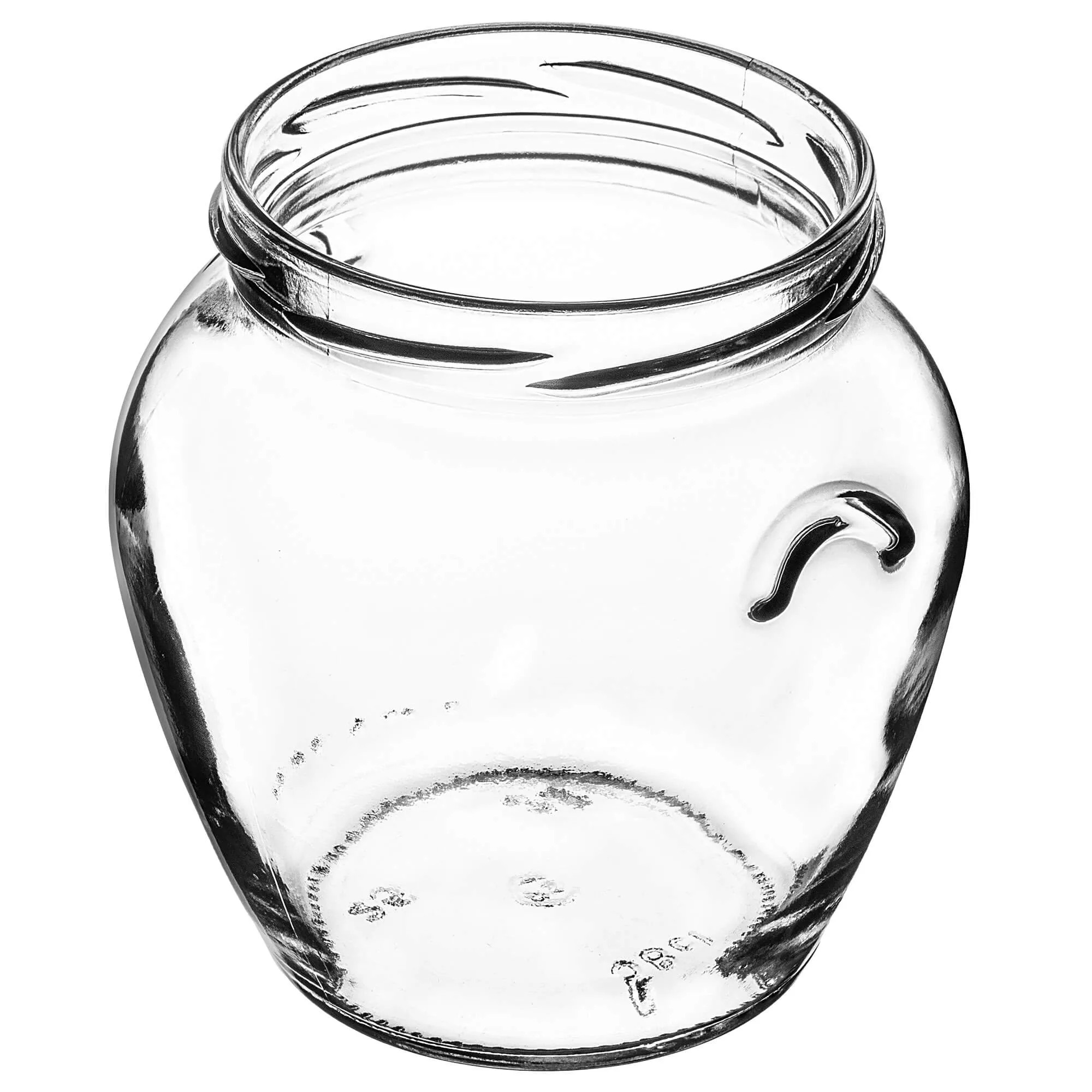 „Sassa“ konservavimo stiklainiai, 580 ml, 8 vnt., 82 mm, + raudoni tinklelio dangteliai