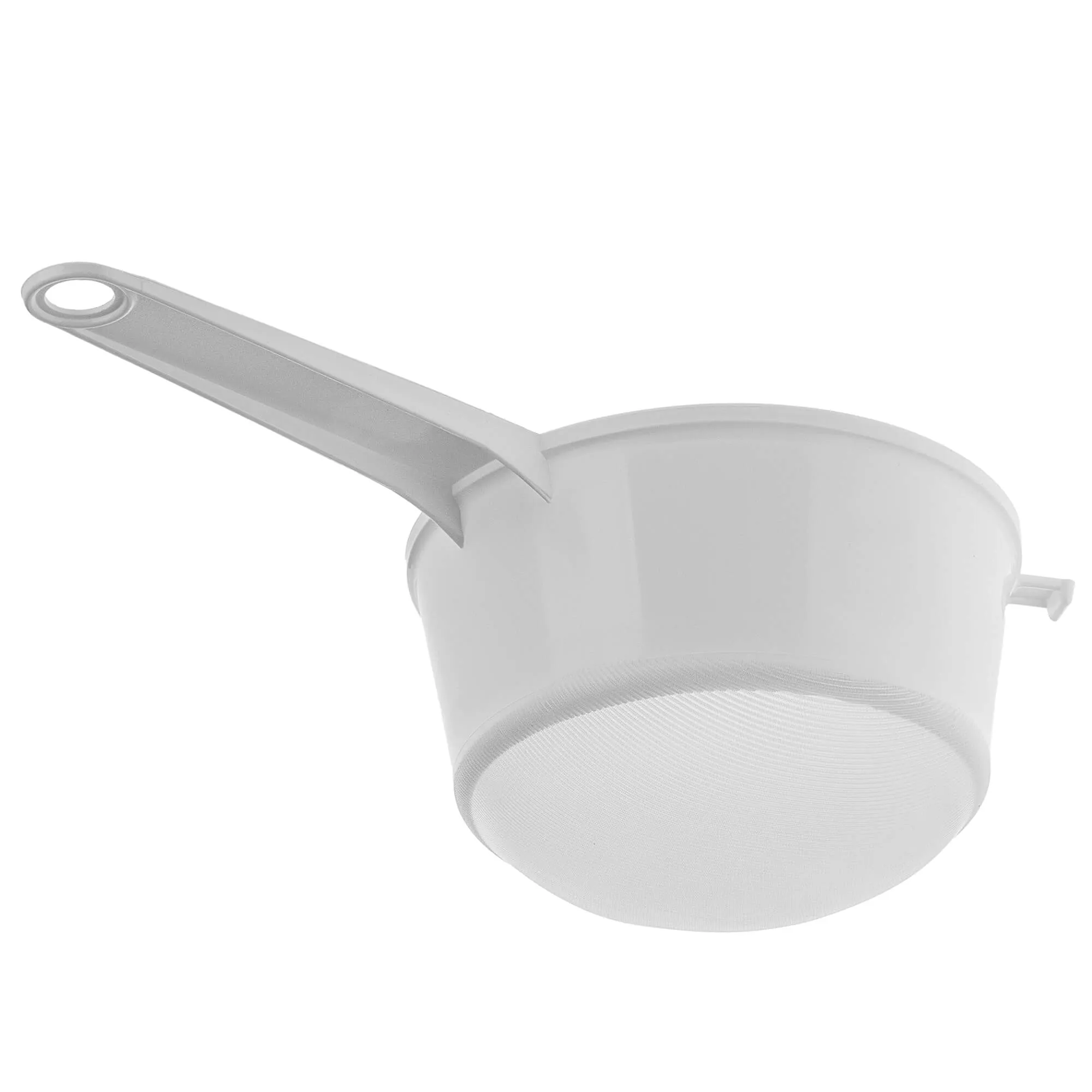 Greci smulkaus tinklelio sietelis, 150 mm skersmens, baltas