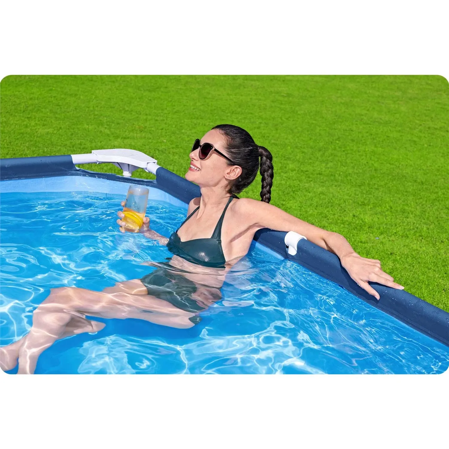 Karkasinis sodo baseinas 400 x 211 x 81 cm 15 viename Bestway 56405N - nuotrauka 1
