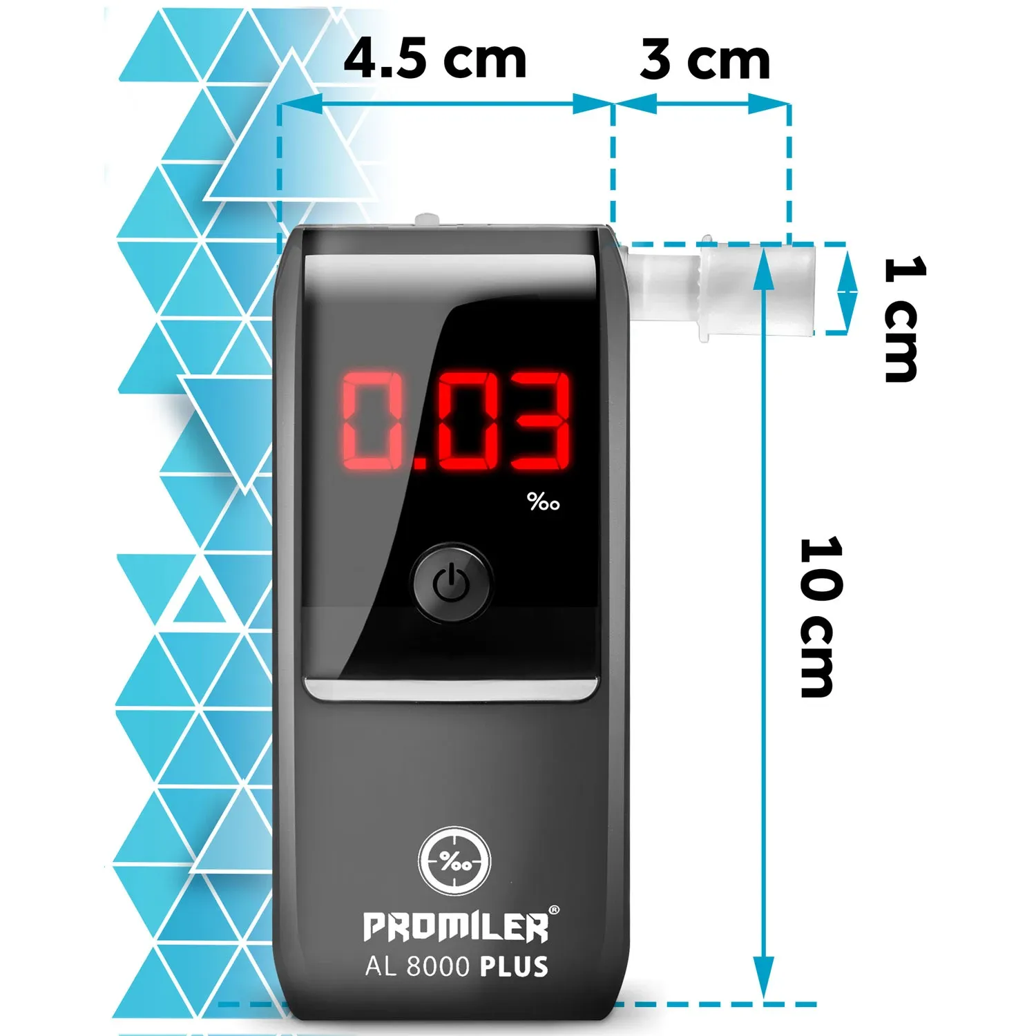Elektrocheminis alkotesteris Promiler AL-8000-PLUS - nuotrauka 1