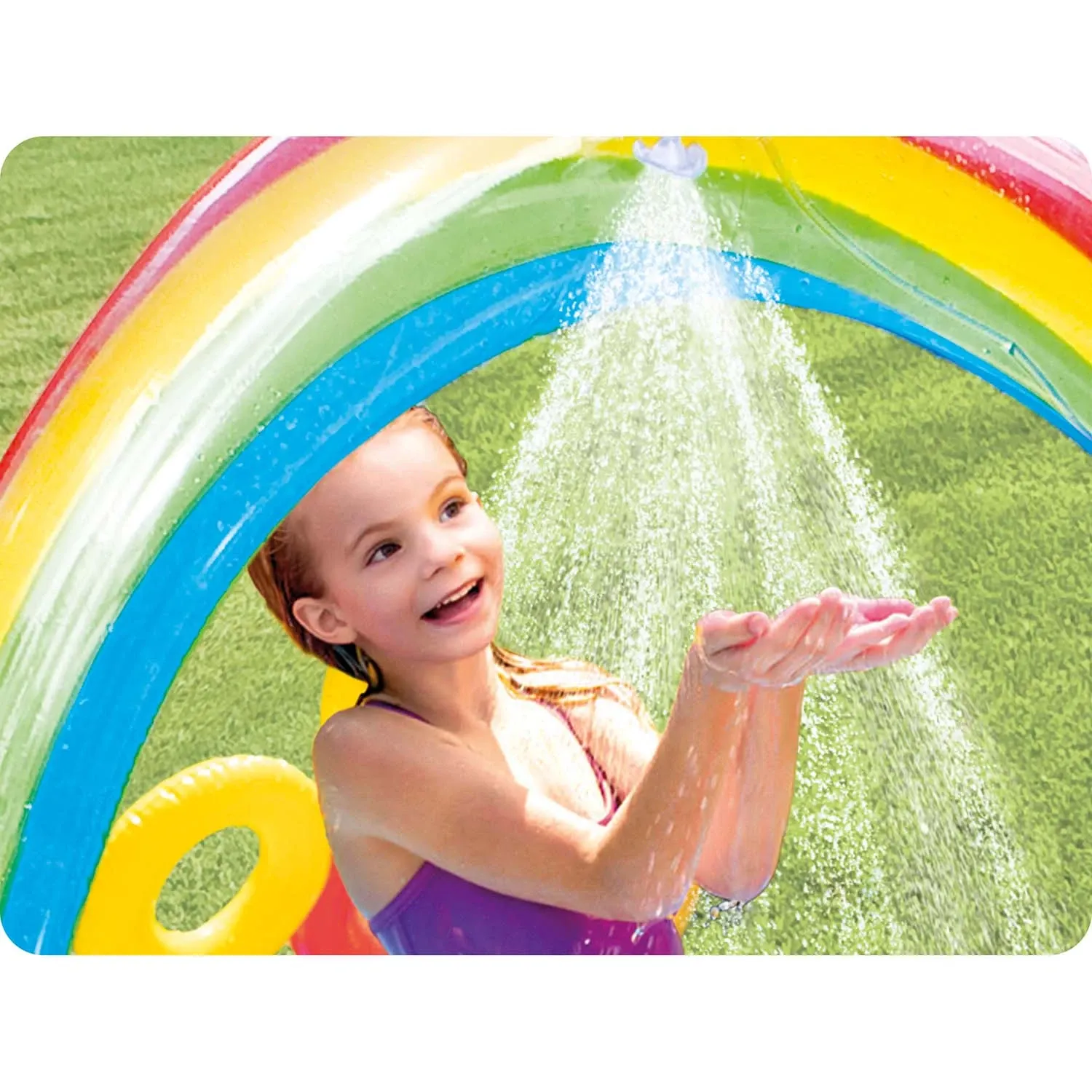 Pripučiama žaidimų aikštelė „Rainbow“ 297 x 193 x 135 cm INTEX 57453 - nuotrauka 1