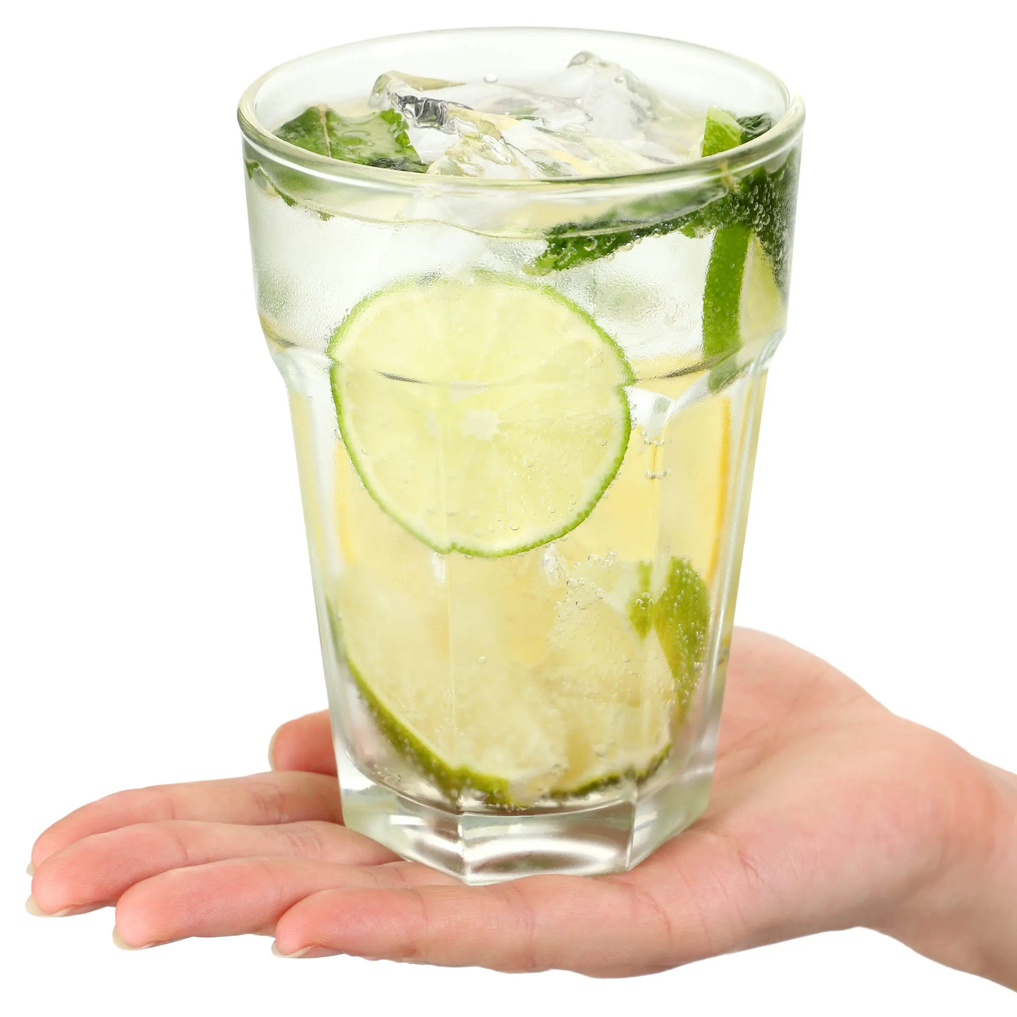 Rūdžių gėrimų ir sulčių stiklinės 370 ml, 4 vnt.