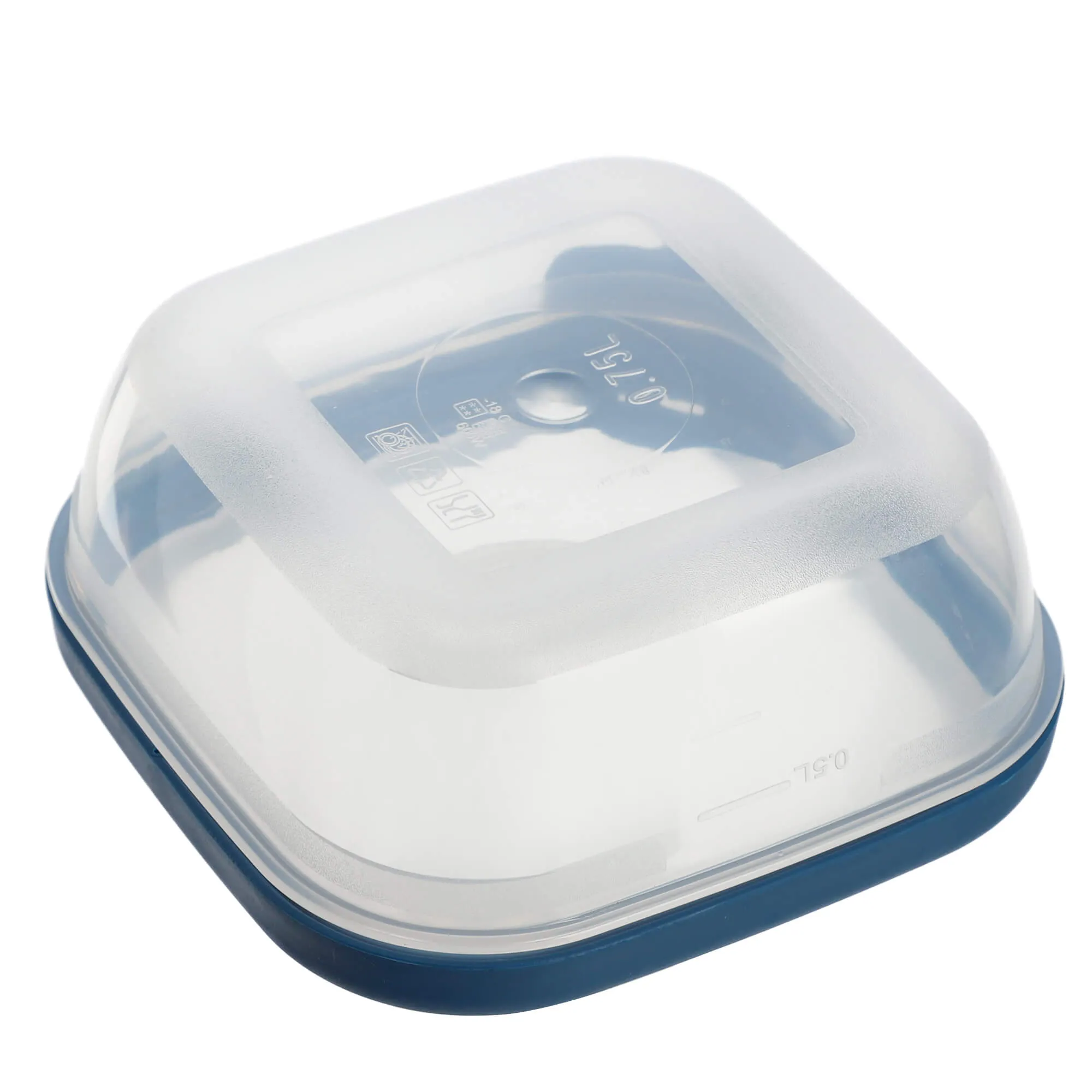Stačiakampis indas 0,75 l Curver Grand Chef Eco Line, mėlynas 7 cm
