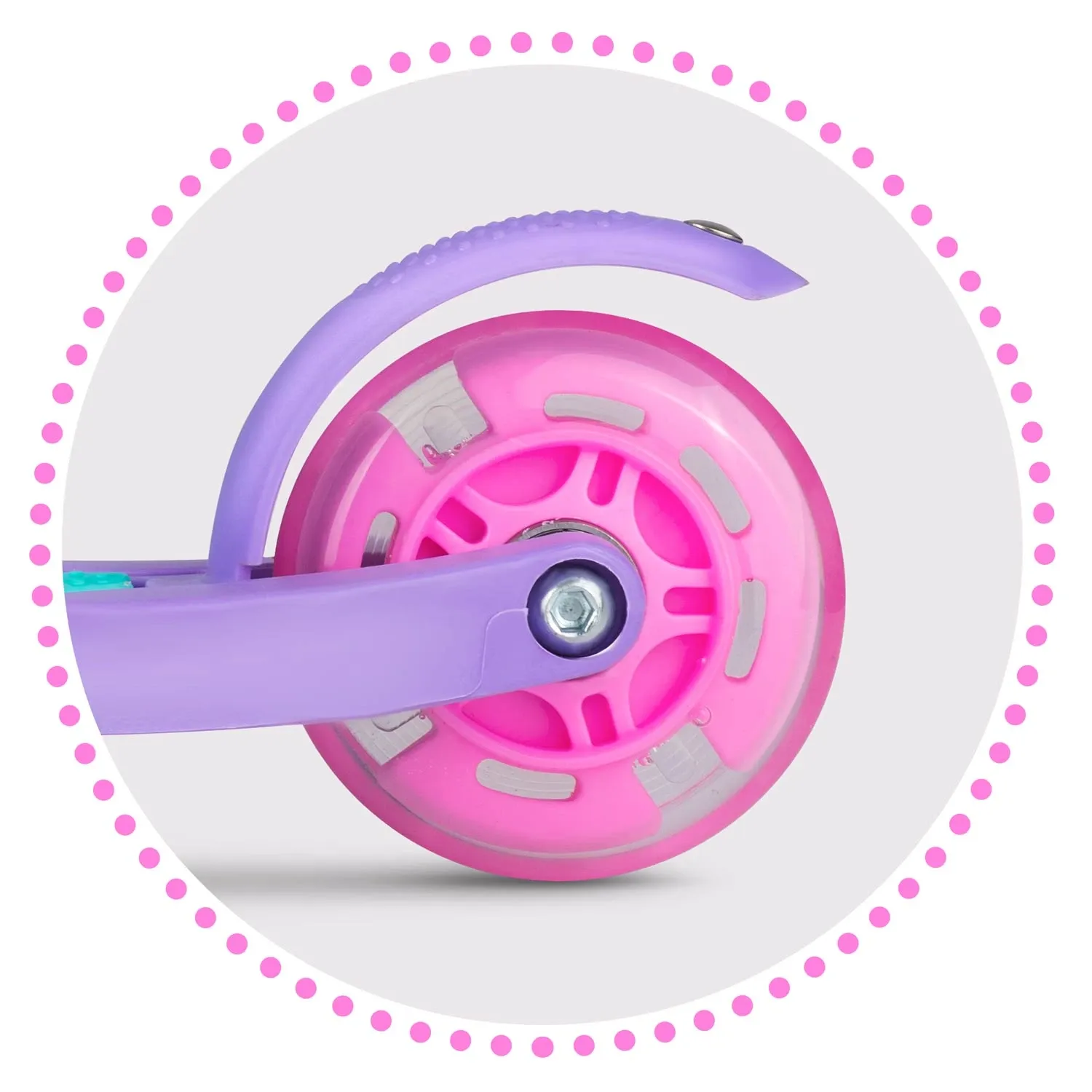 „Ricokids Loco“ triratis paspirtukas – turkio spalvos rožinis - nuotrauka 1