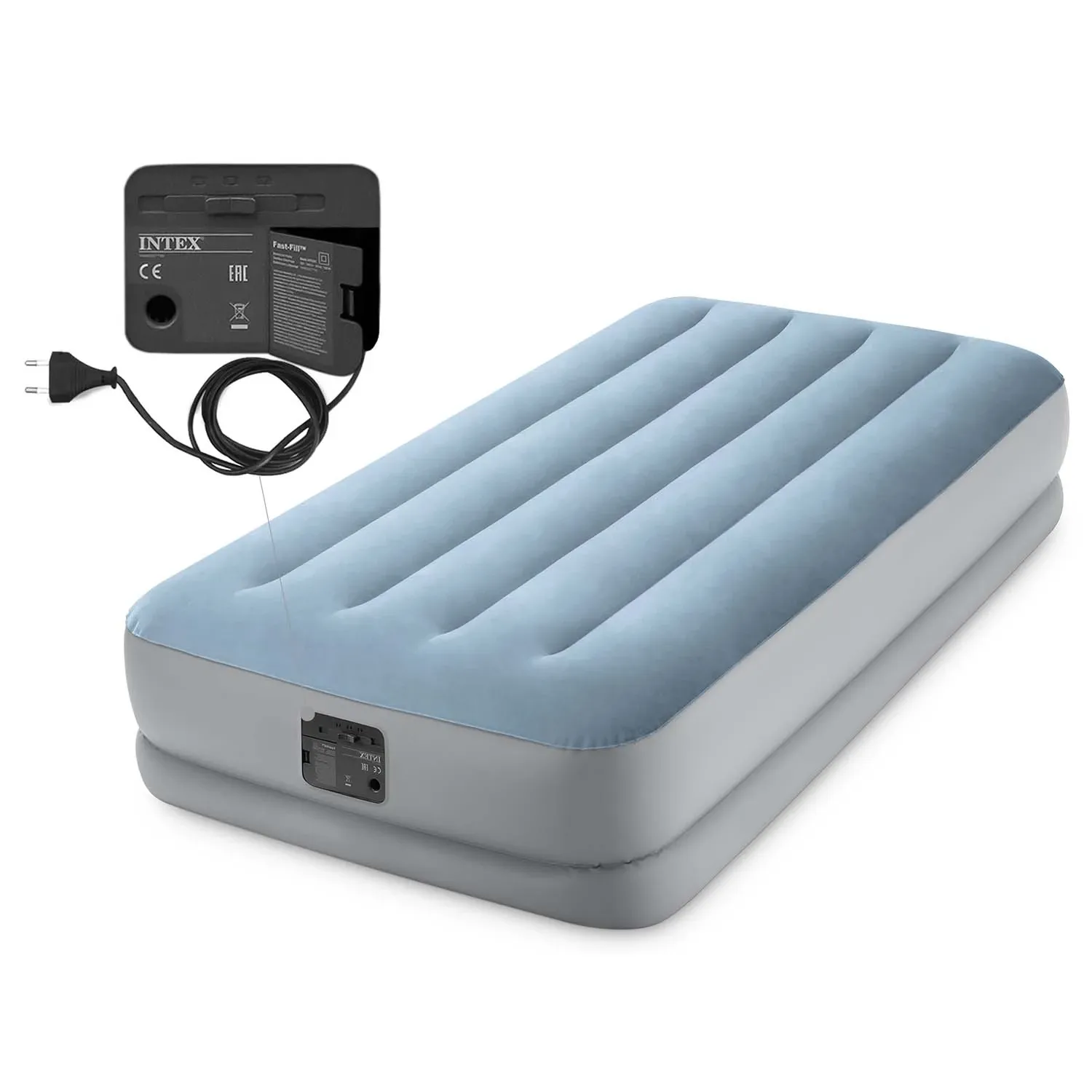 Pripučiamas čiužinys 191x99x36 cm su įmontuotu elektriniu siurbliu INTEX 64166 - nuotrauka 1