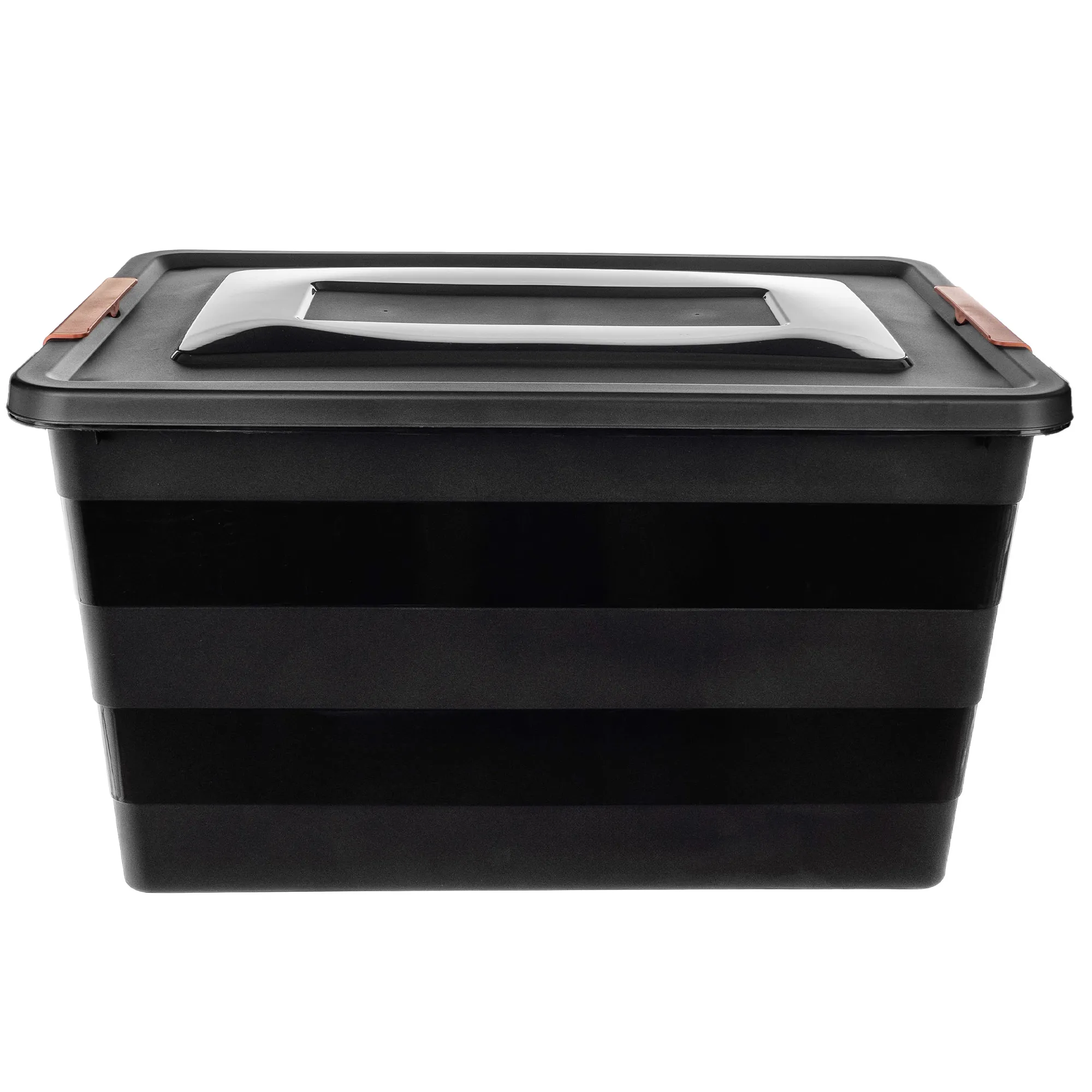 Laora žaislų laikymo rinkinys 28 l + 40 l + 55 l, juodas