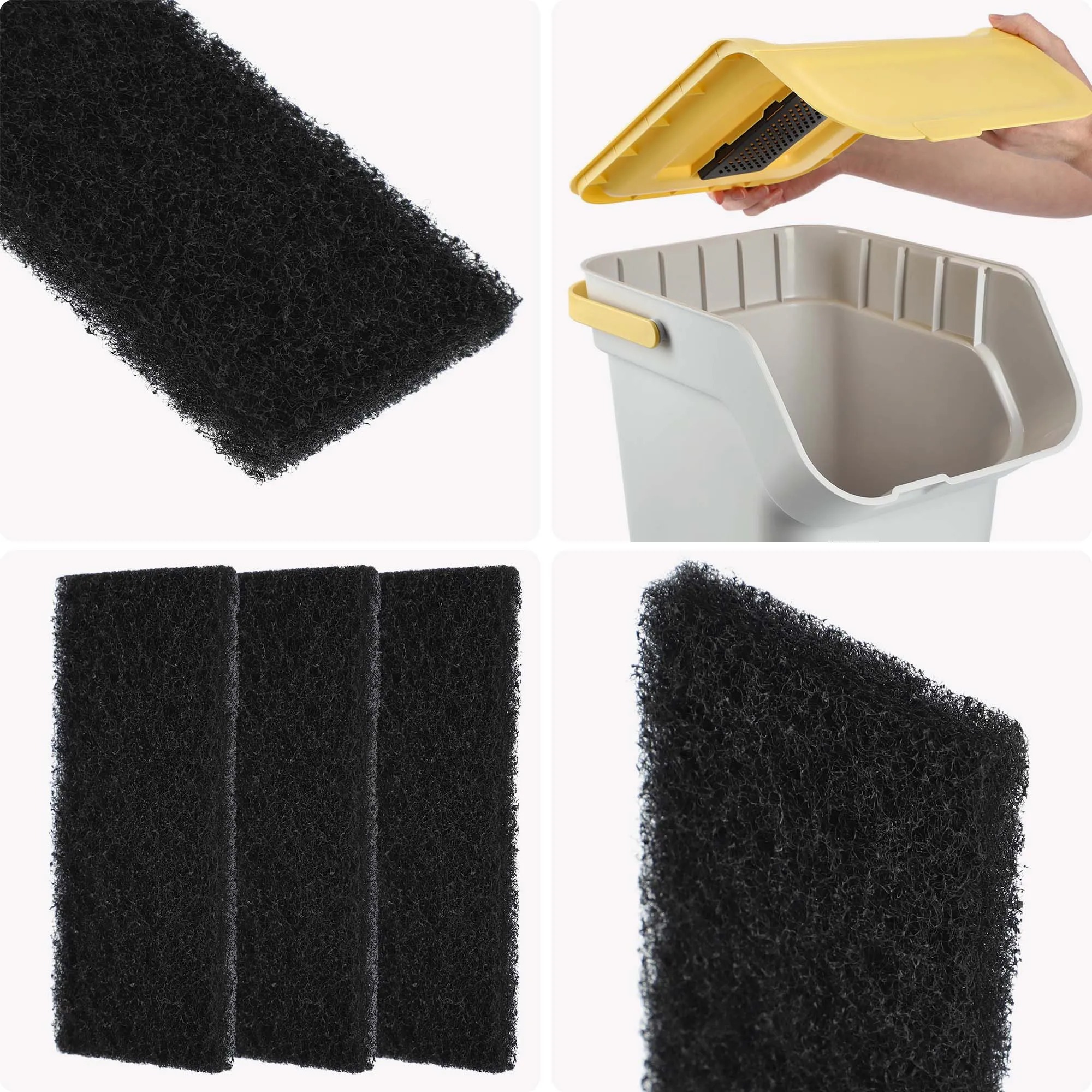 Anglies filtras „Turgy“ šiukšliadėžei, 3 vnt. rinkinys