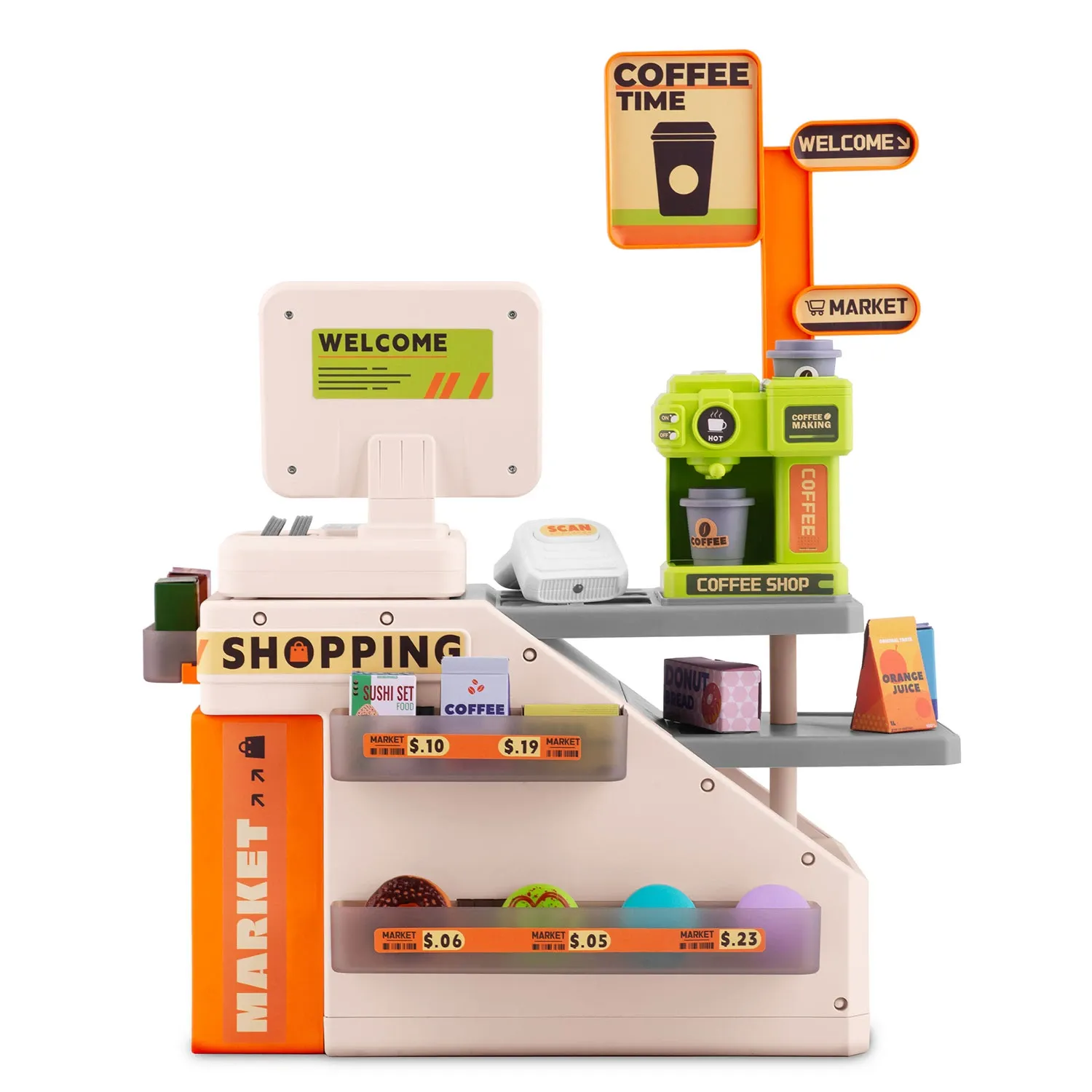 Interaktyvus žaislinis kasos aparatas RK-822 Ricokids - nuotrauka 1