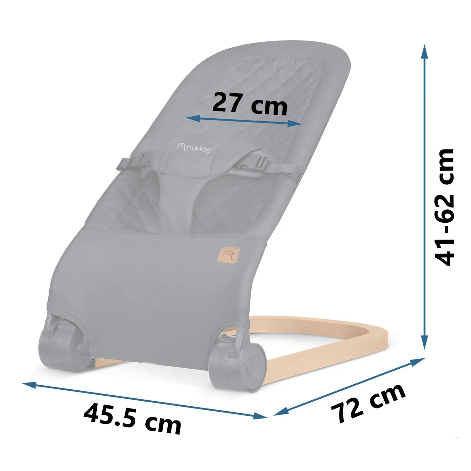 Supamoji kėdė su žaislais NK-52 Nukido - antracito spalvos - nuotrauka 1