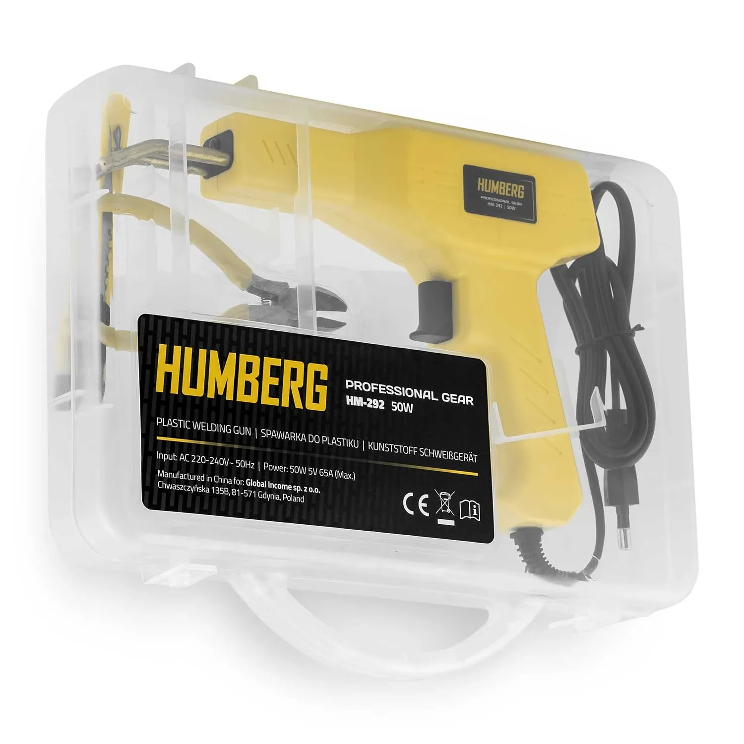 Humberg HM-292 50W plastiko suvirinimo aparatas + 800 kablių - nuotrauka 1