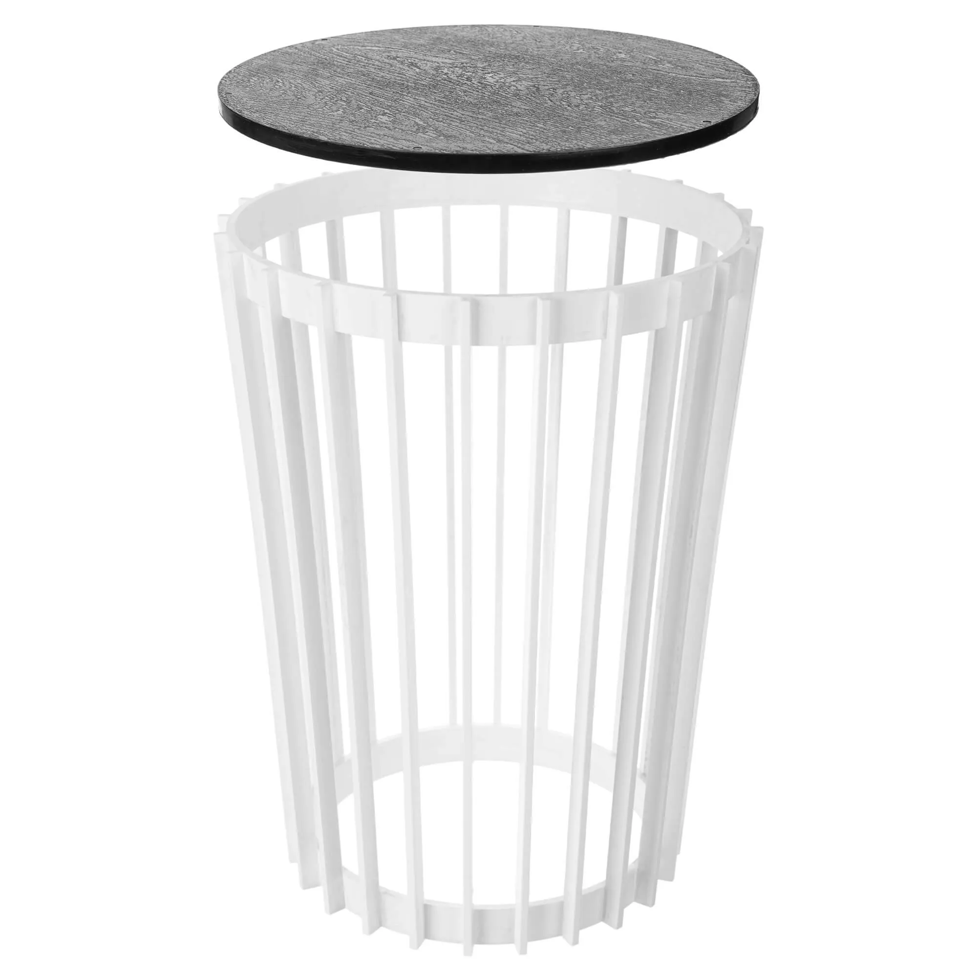 Aytre dvipusis augalų stovas 40 cm baltas + juodas stalviršis