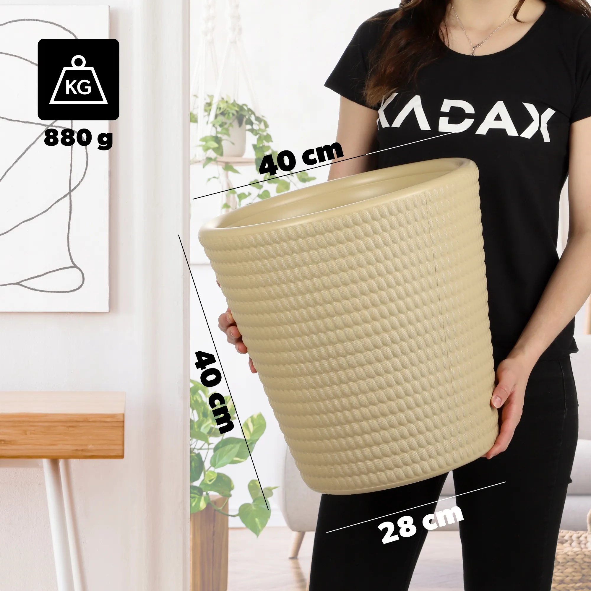 Muro gėlių vazonas 40 cm