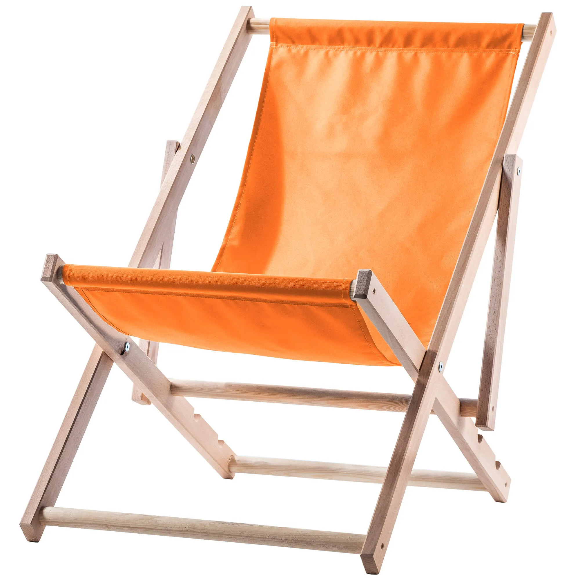 Tulon medinis šezlongas 80 x 63 cm oranžinis