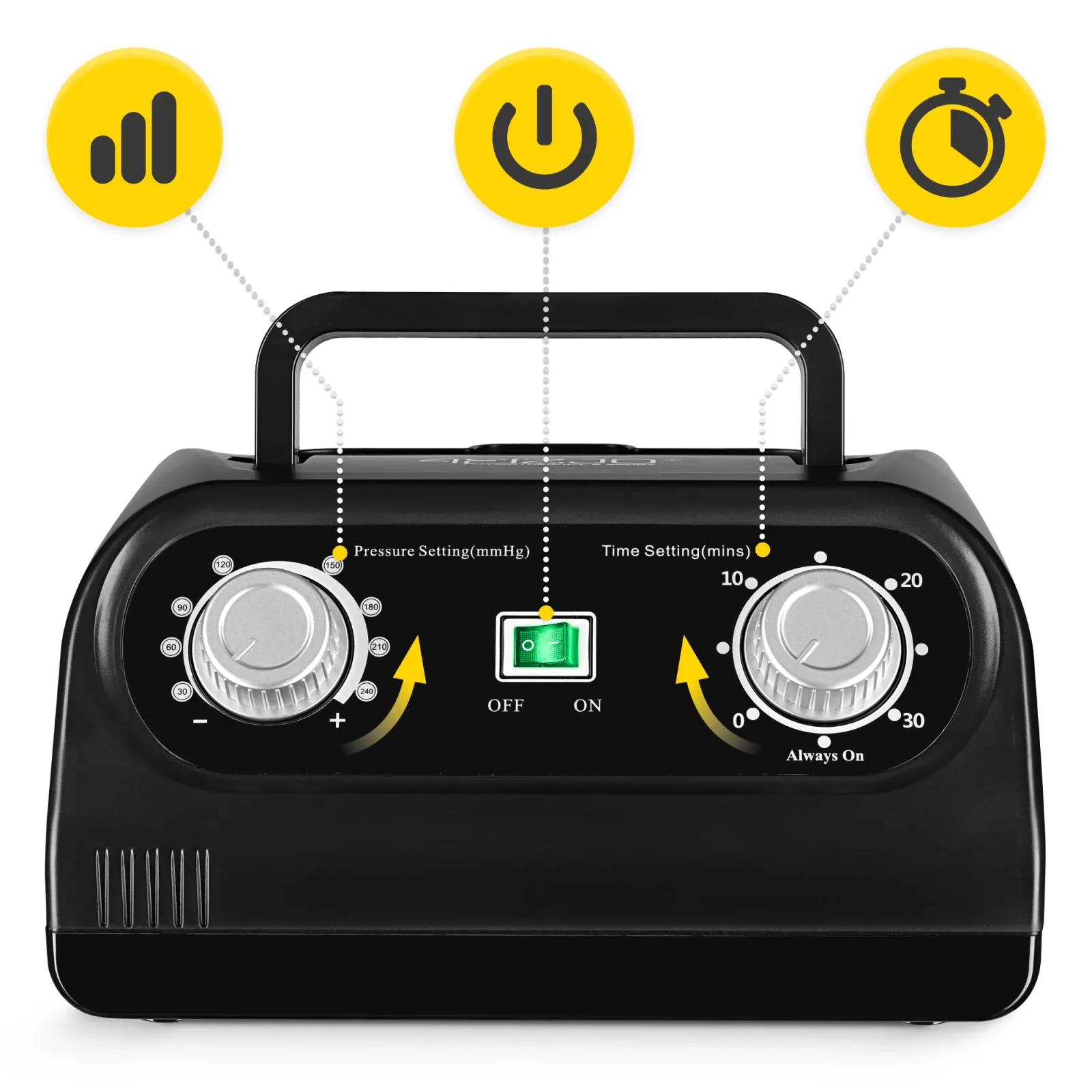 Oro kompresinės terapijos sistemos STD C4 limfodrenažo įtaisas