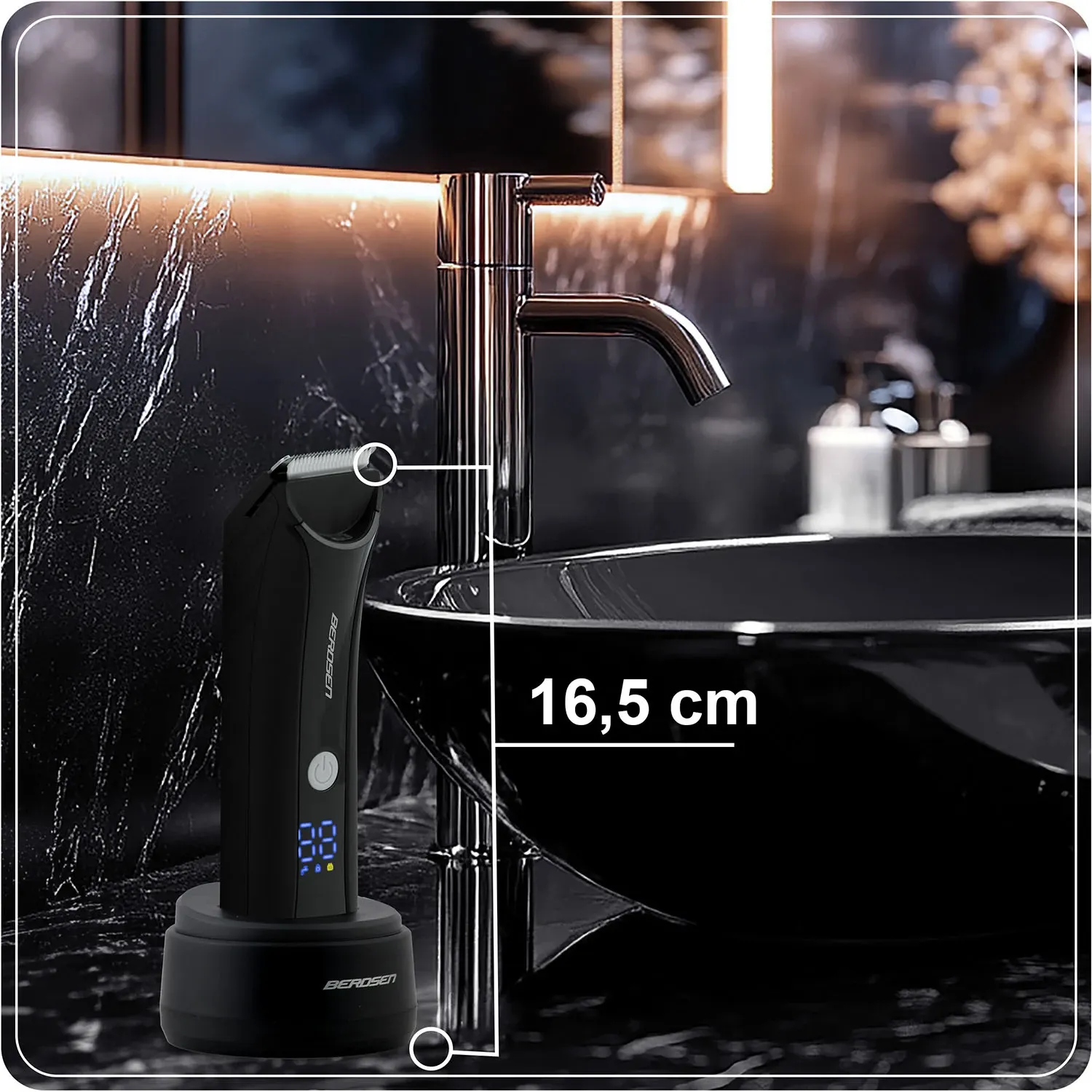 Berdsen BD-267 plaukų kirpimo mašinėlė, juoda - nuotrauka 1