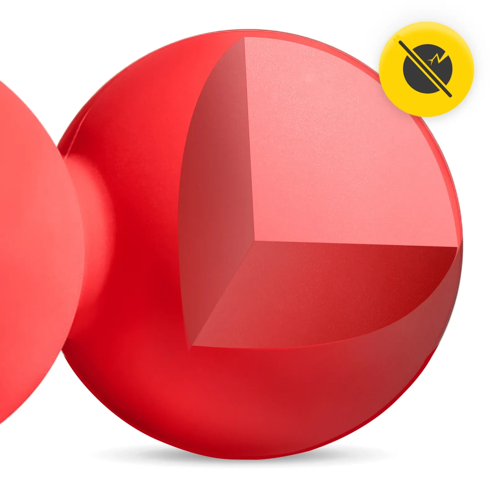DVIGUBAS RUMULYS raudonas dvigubas masažo kamuoliukas