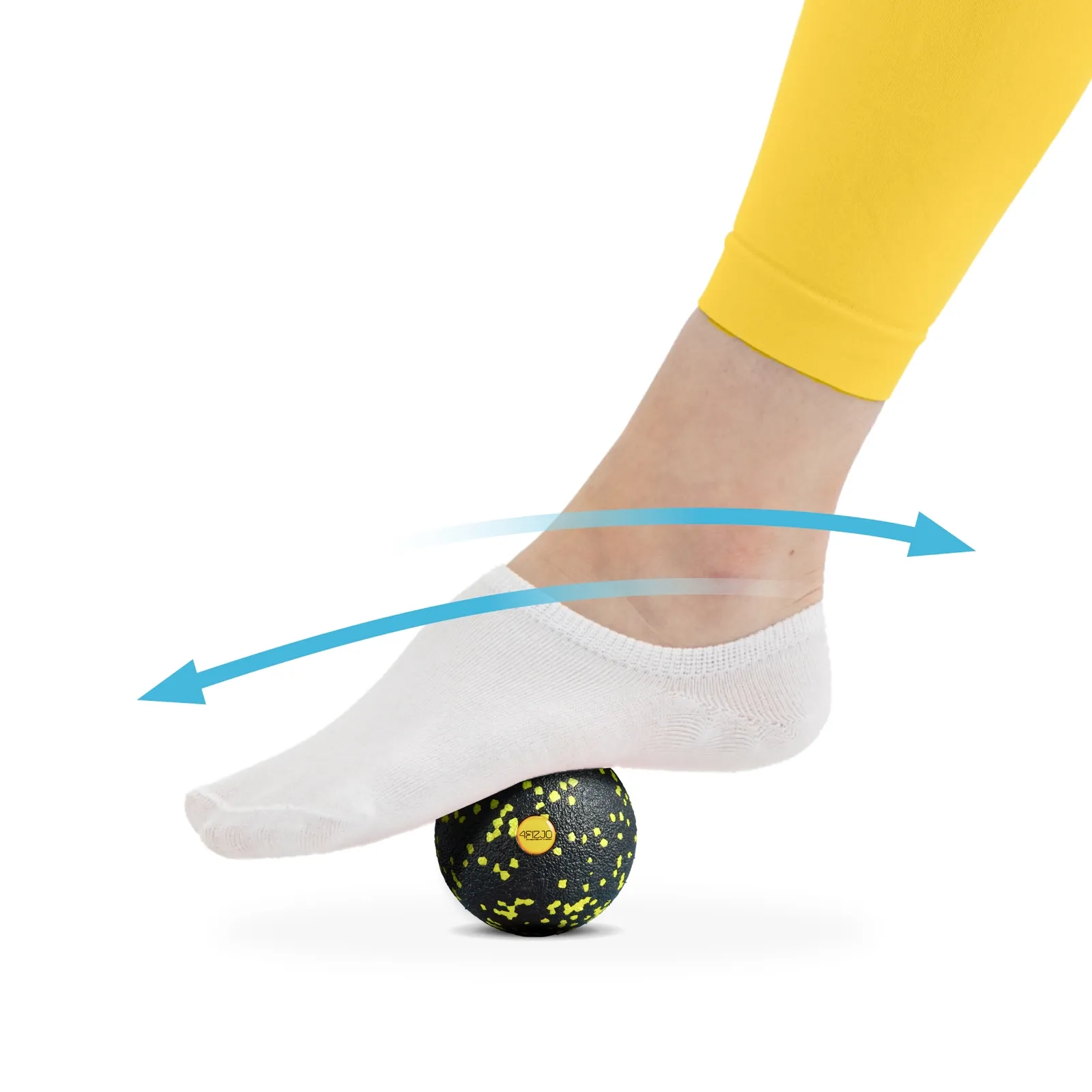 EPP masažo kamuoliukas 8 cm geltonas