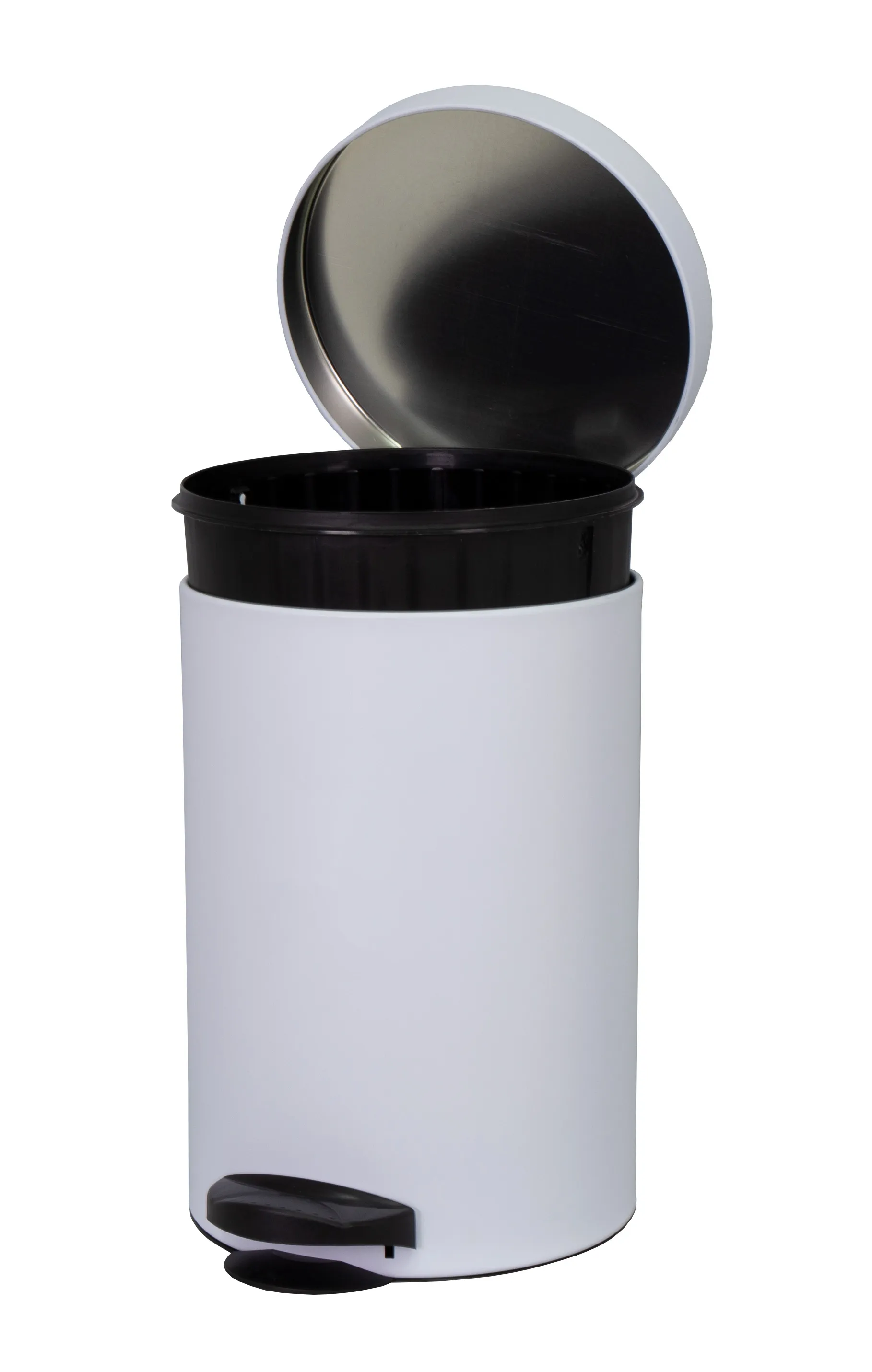 „Melfi“ 14 l plieninė šiukšliadėžė, balta