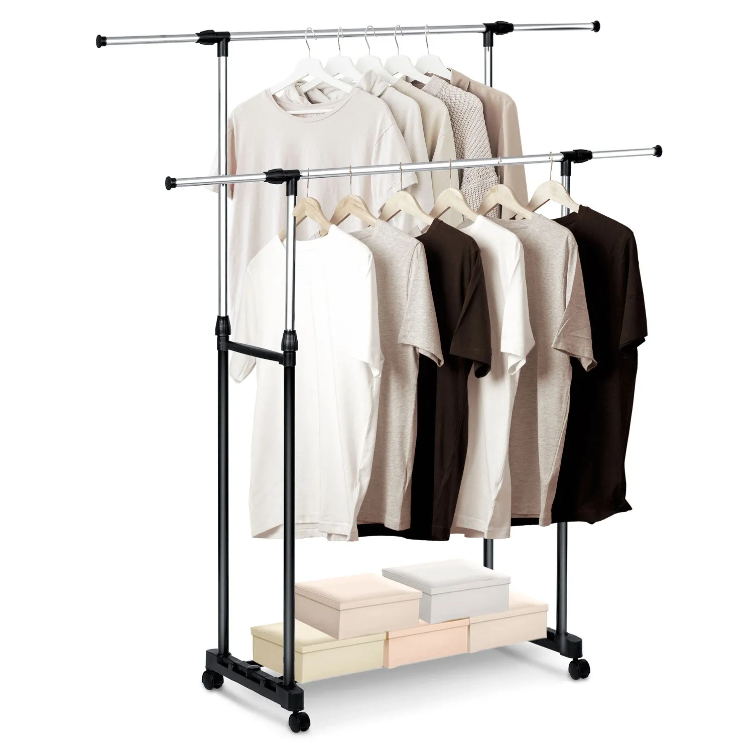 Massido 686400 drabužių pakaba, juoda ir sidabrinė - nuotrauka 1