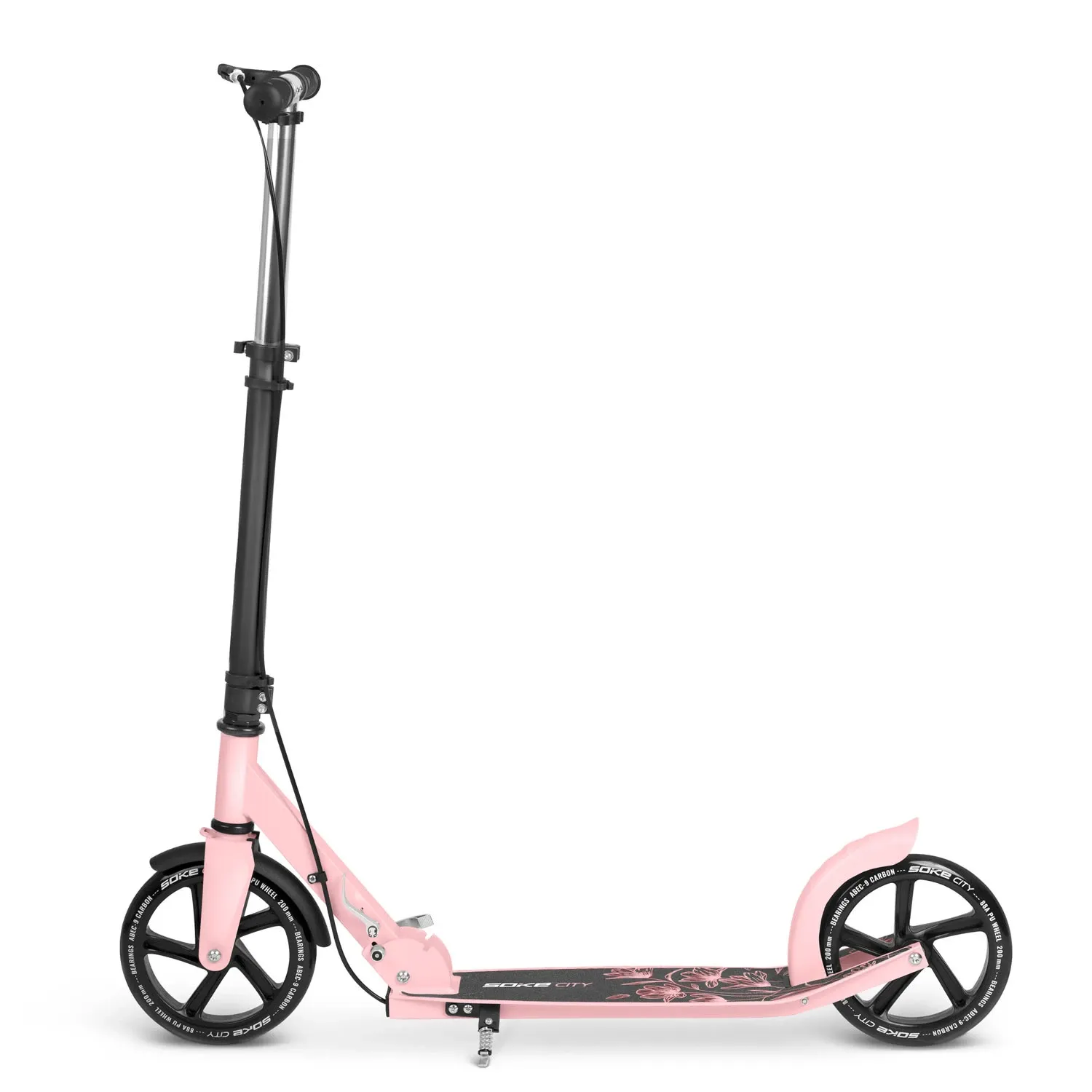 Soke City paspirtukas juodas ir rožinis - nuotrauka 1