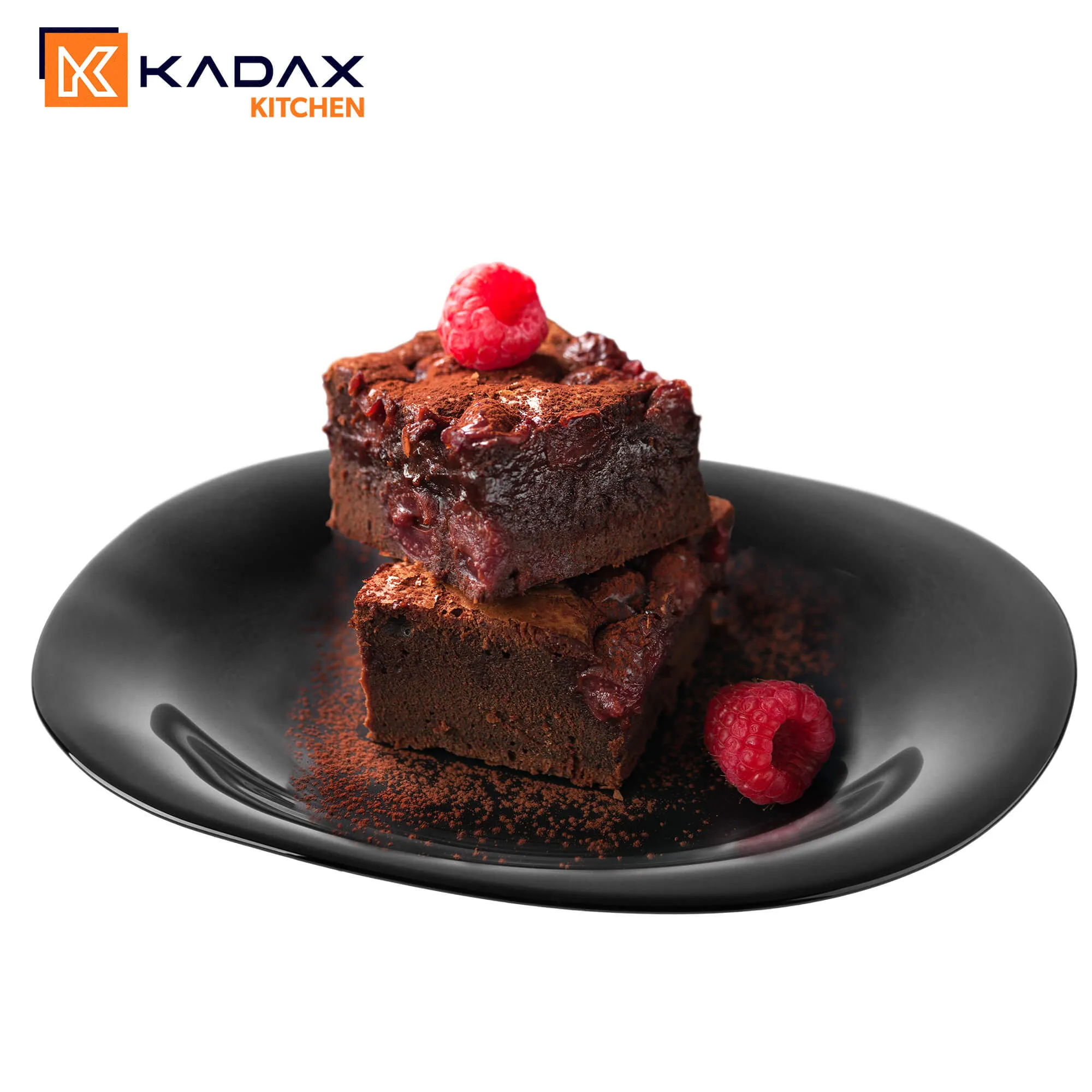 Vetriolo desertinė lėkštė 21 cm, juoda