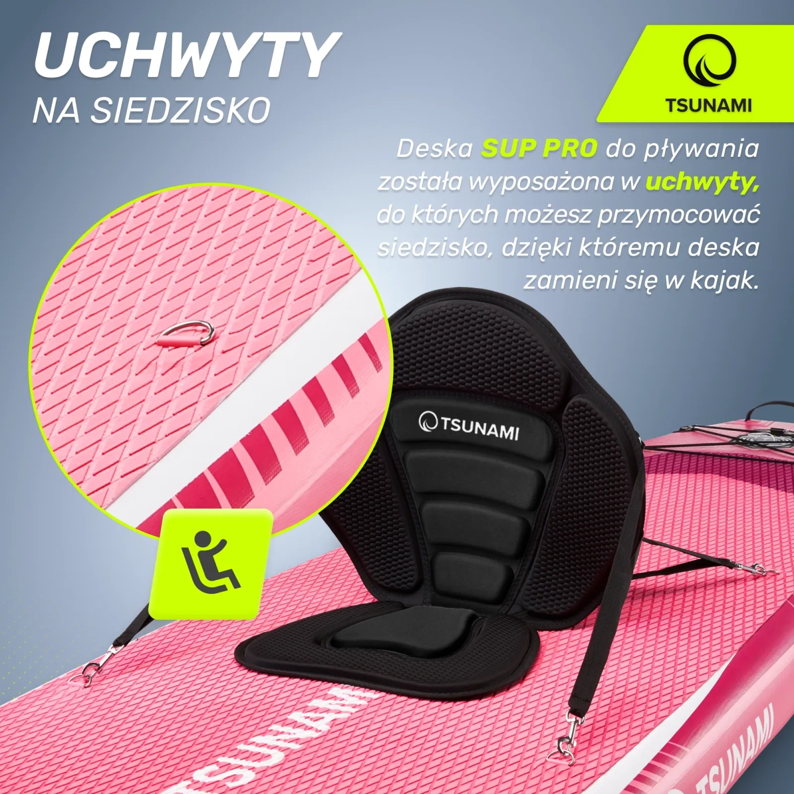 SUP PRO TSUNAMI irklentė 350 cm T10