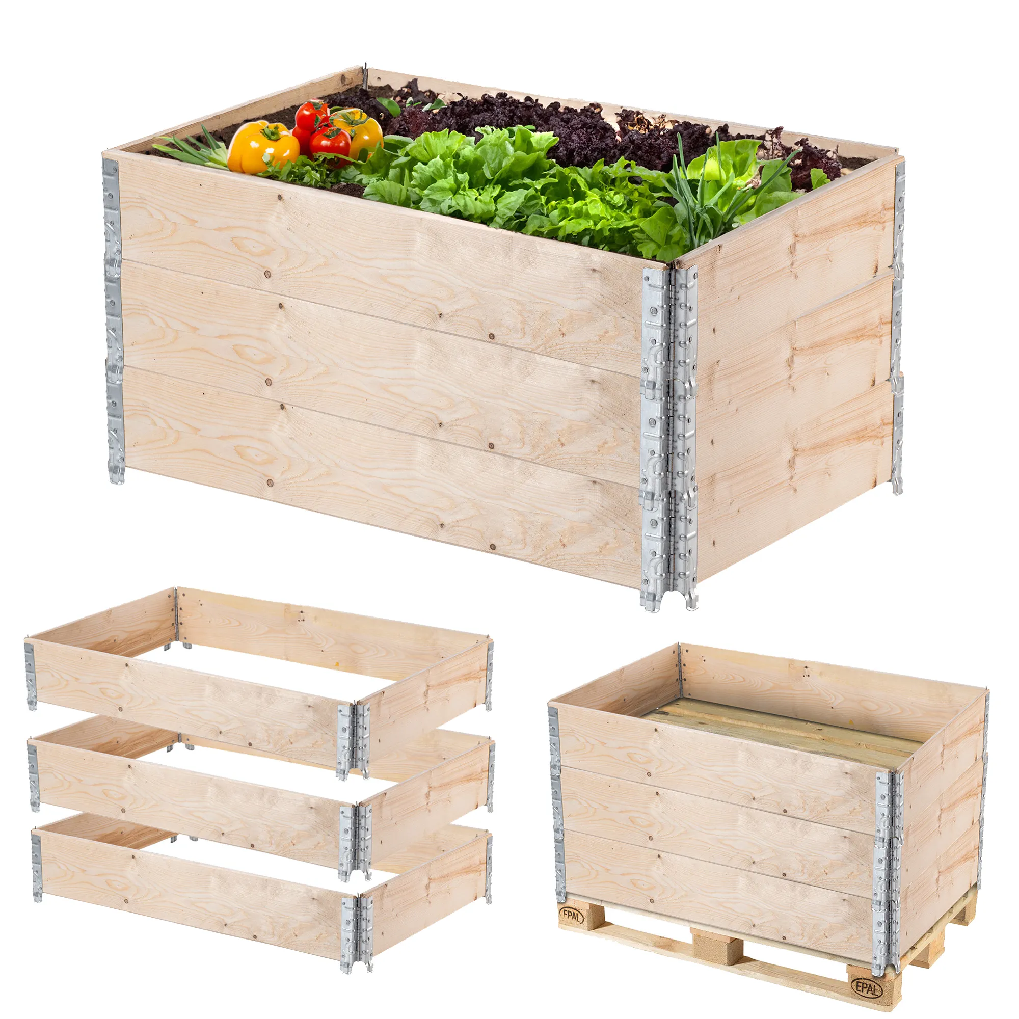 Banari sodo krašto padėklo prailginimas, 3 vnt., 120x80x20cm