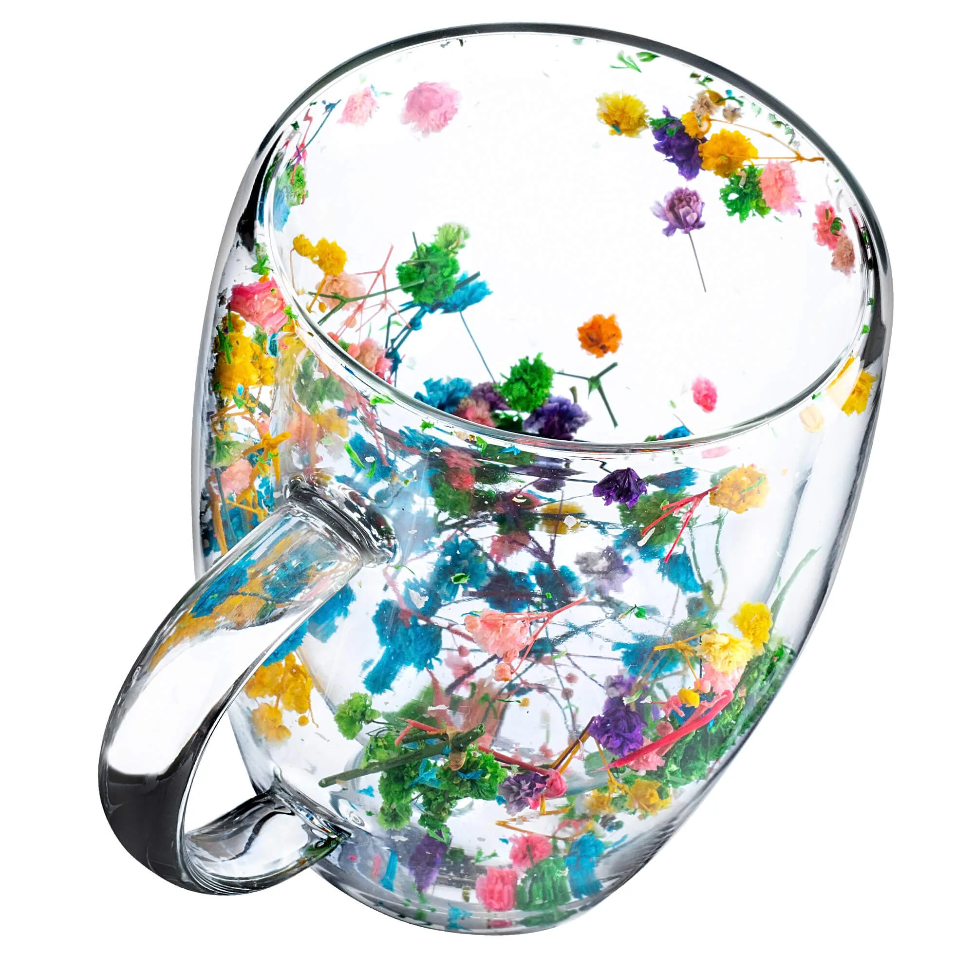 Terminis puodelis su gėlių motyvu „Riga“ 350 ml, daugiaspalvis, 1 vnt.