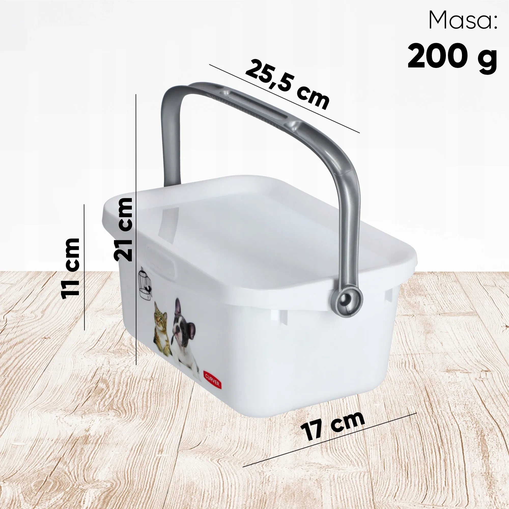 „Curver Pet Life“ 3 l maisto ir žaislų konteineris