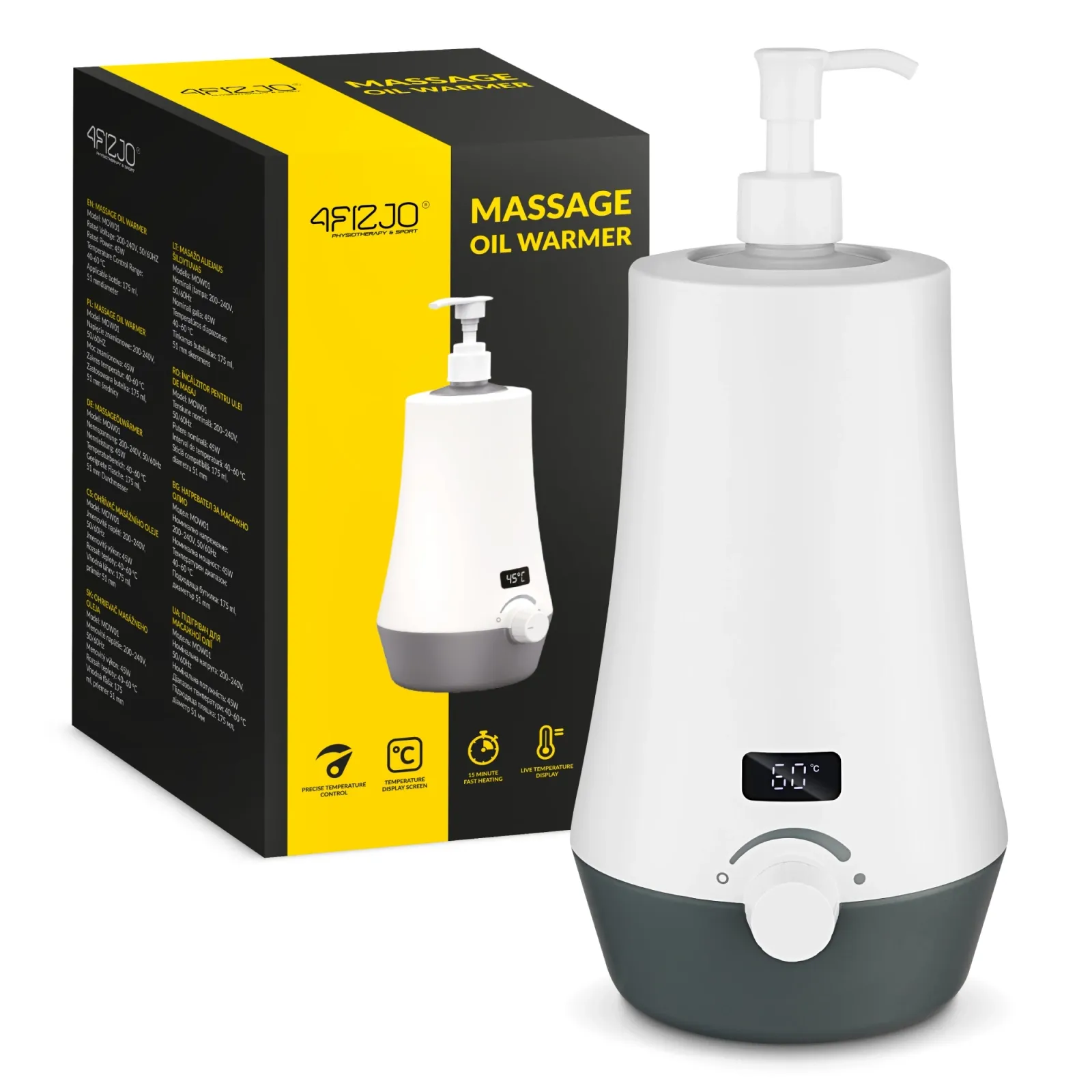 Elektrinis masažinio aliejaus šildytuvas