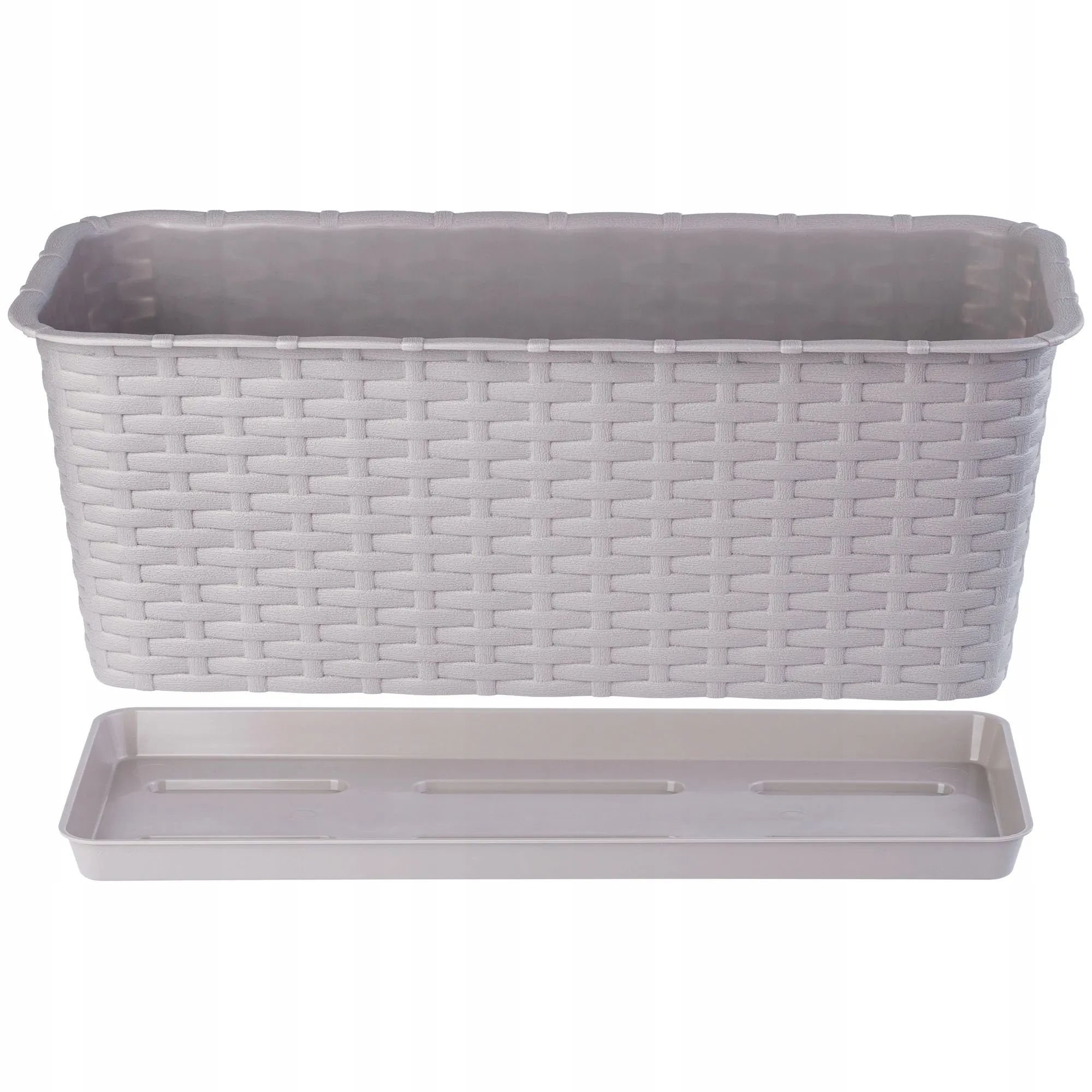 40 cm karamelinis vazonas-lėkštutė