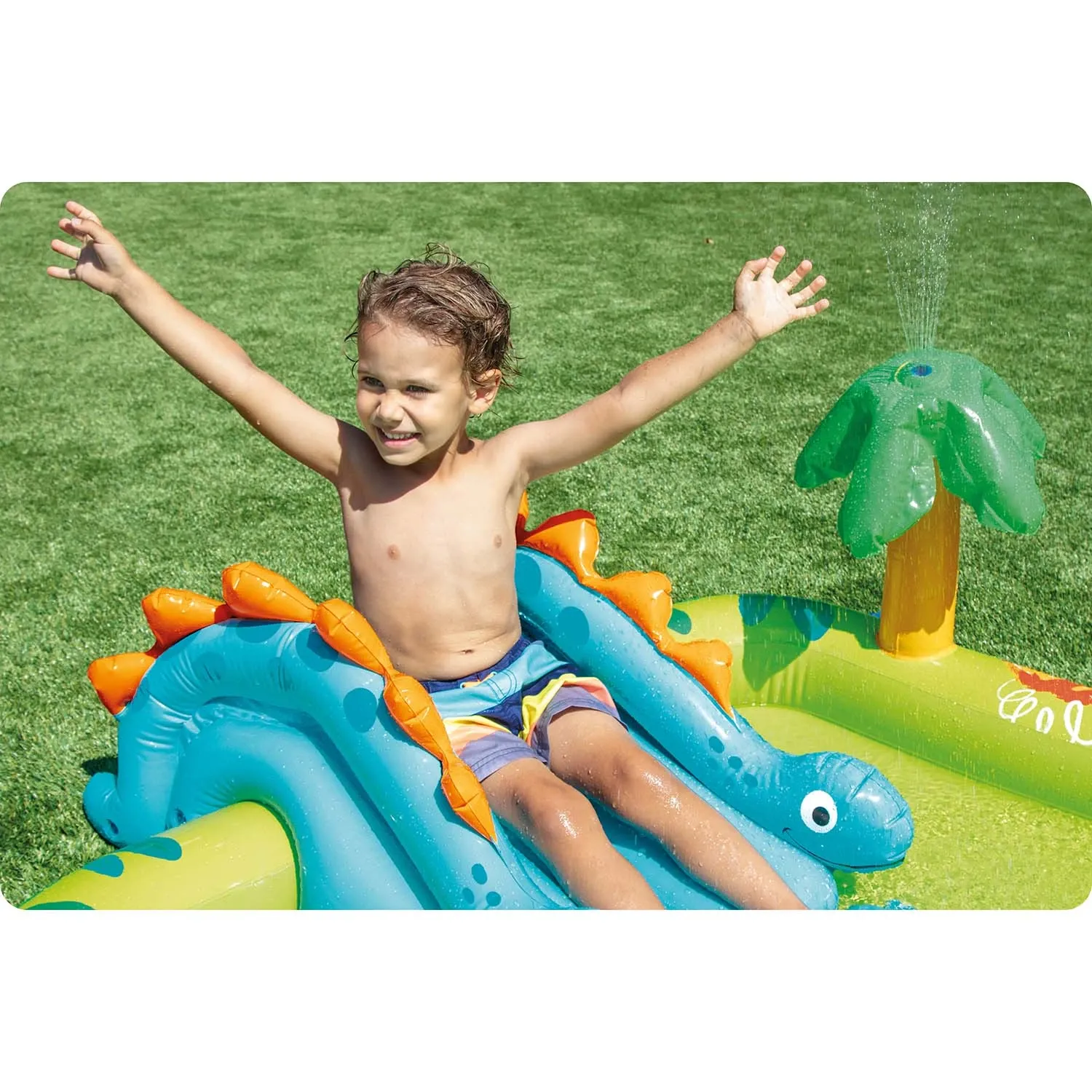 Pripučiama žaidimų aikštelė „Intex 57166“ su dinozaurais - nuotrauka 1
