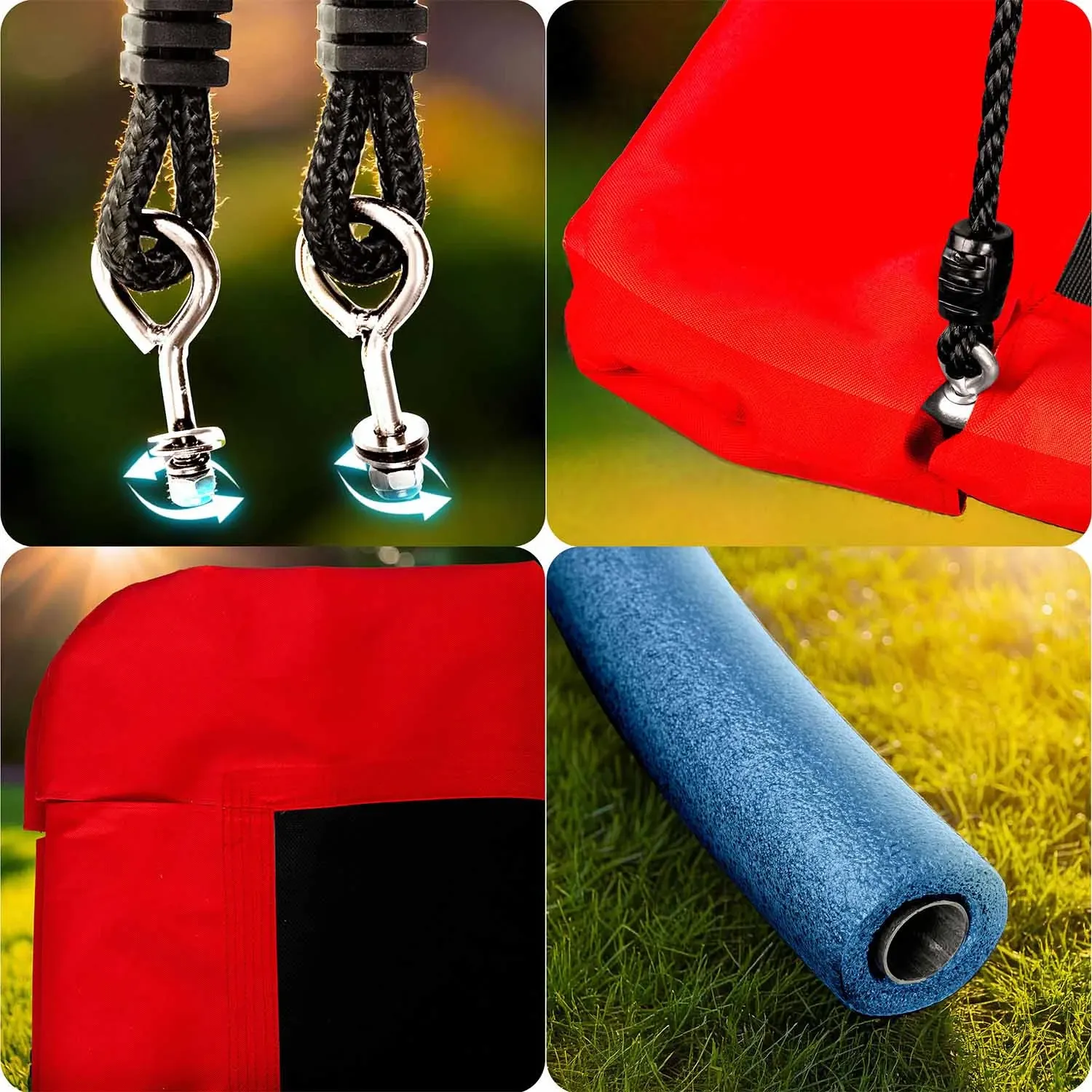 „Neo-Sport Swingo“ stačiakampės „Crown Nest“ sūpynės, 110 x 70 cm - nuotrauka 1