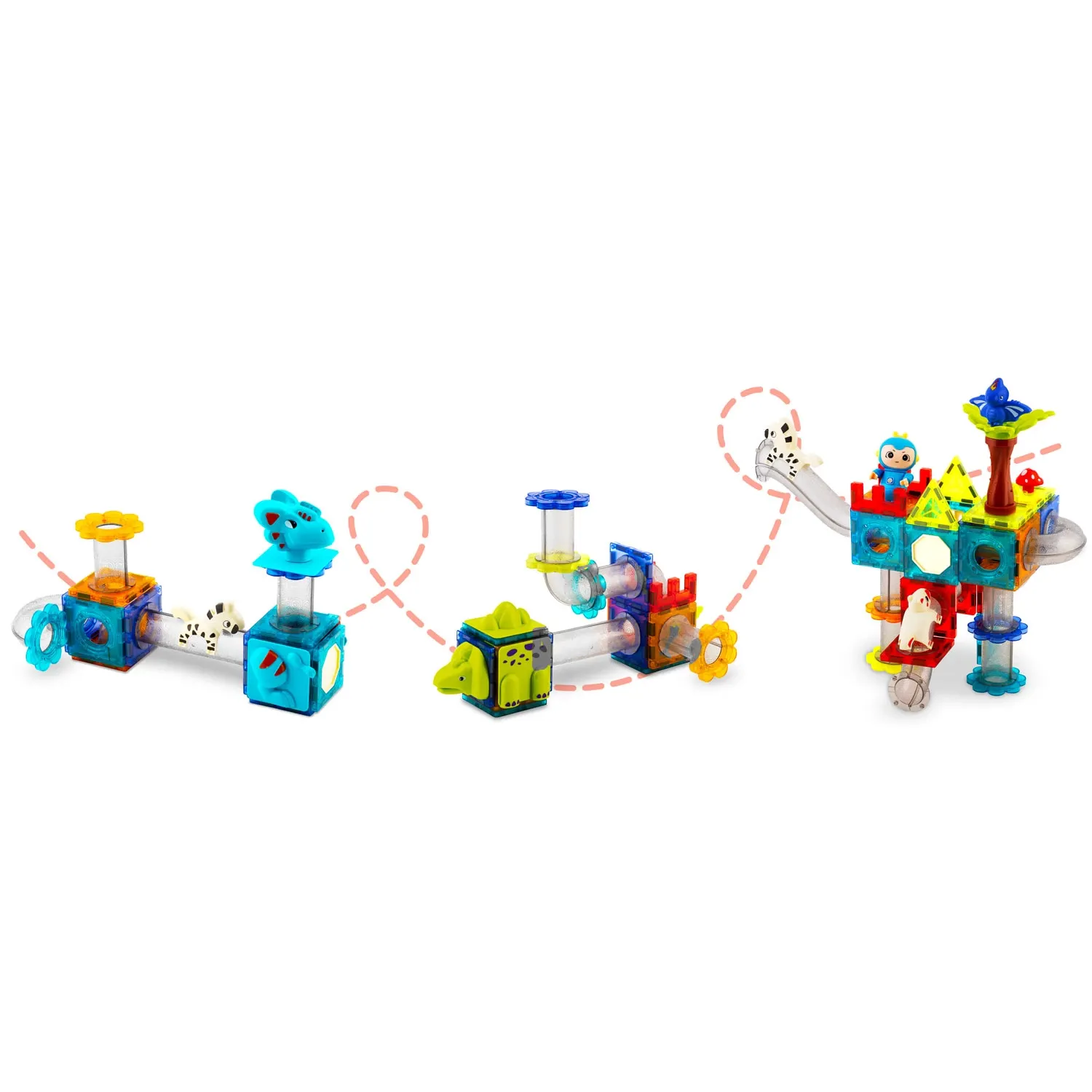 Ricokids RK-757 magnetiniai kaladėlės „Dinozaurų rojus“ - nuotrauka 1