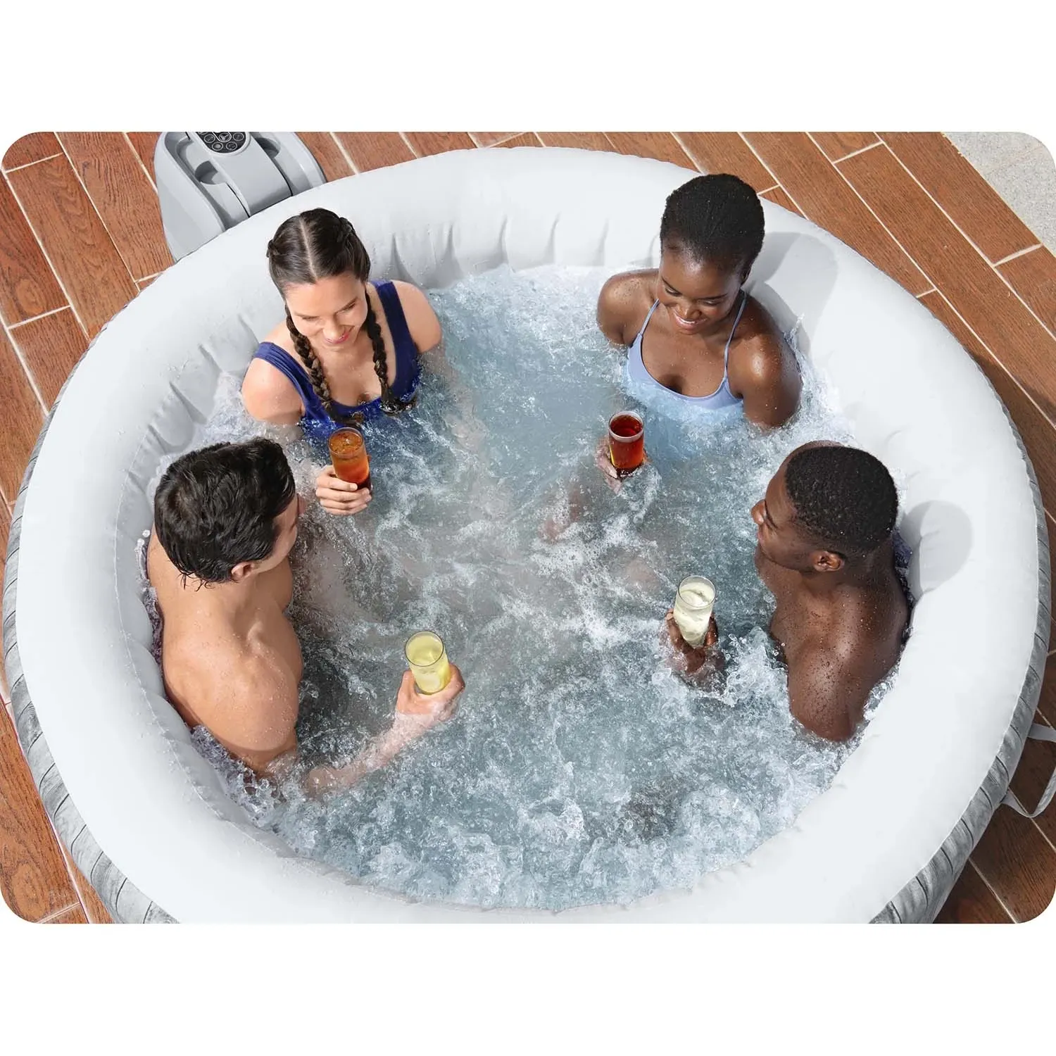 Pripučiama SPA vonia „Lay-Z Fiji“, skirta 4 asmenims, „Bestway“, 60085 - nuotrauka 1